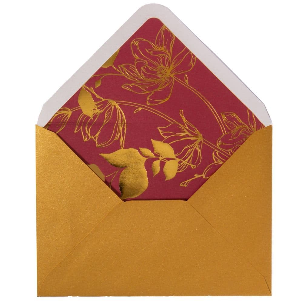 Robin and Flowers Christmas Card - Elegant Holiday Greeting Cards for Family & Friends - Perfect for Christmas Wishes, Holiday Parties & Festive Decorations