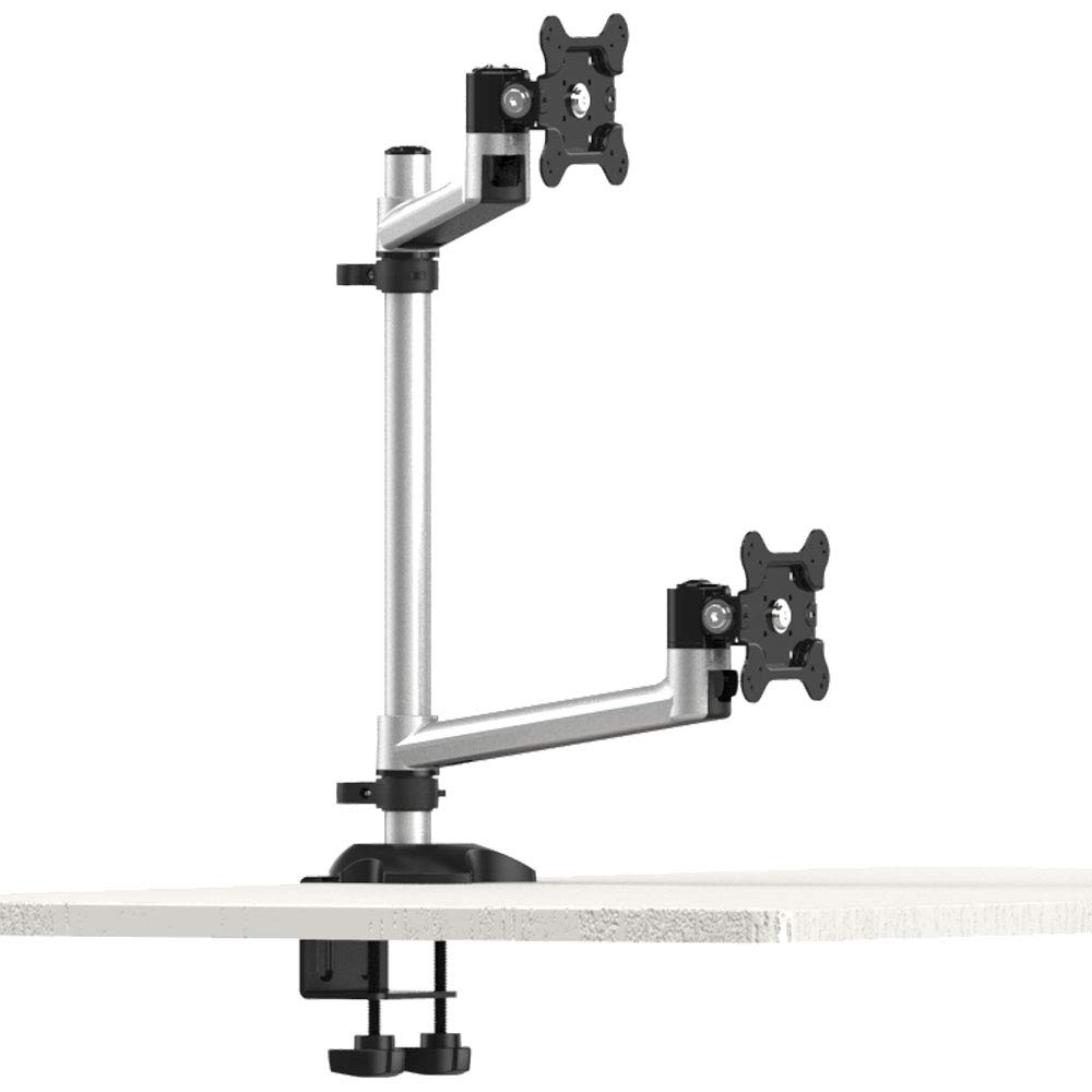 Cotytech BL-DM131 Dual Monitor Stand - Adjustable Height & Quick Release Single Arm Mount for Home & Office Workstations - Perfect for Ergonomic Computer Setup, Gaming, and Productivity Spaces