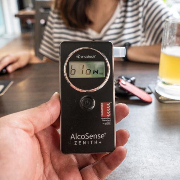 Andatech Alcosense Zenith+ Personal Breathalyser - Professional Alcohol Breath Tester for Accurate BAC Measurement | Perfect for Drivers, Workplace Safety & Personal Use