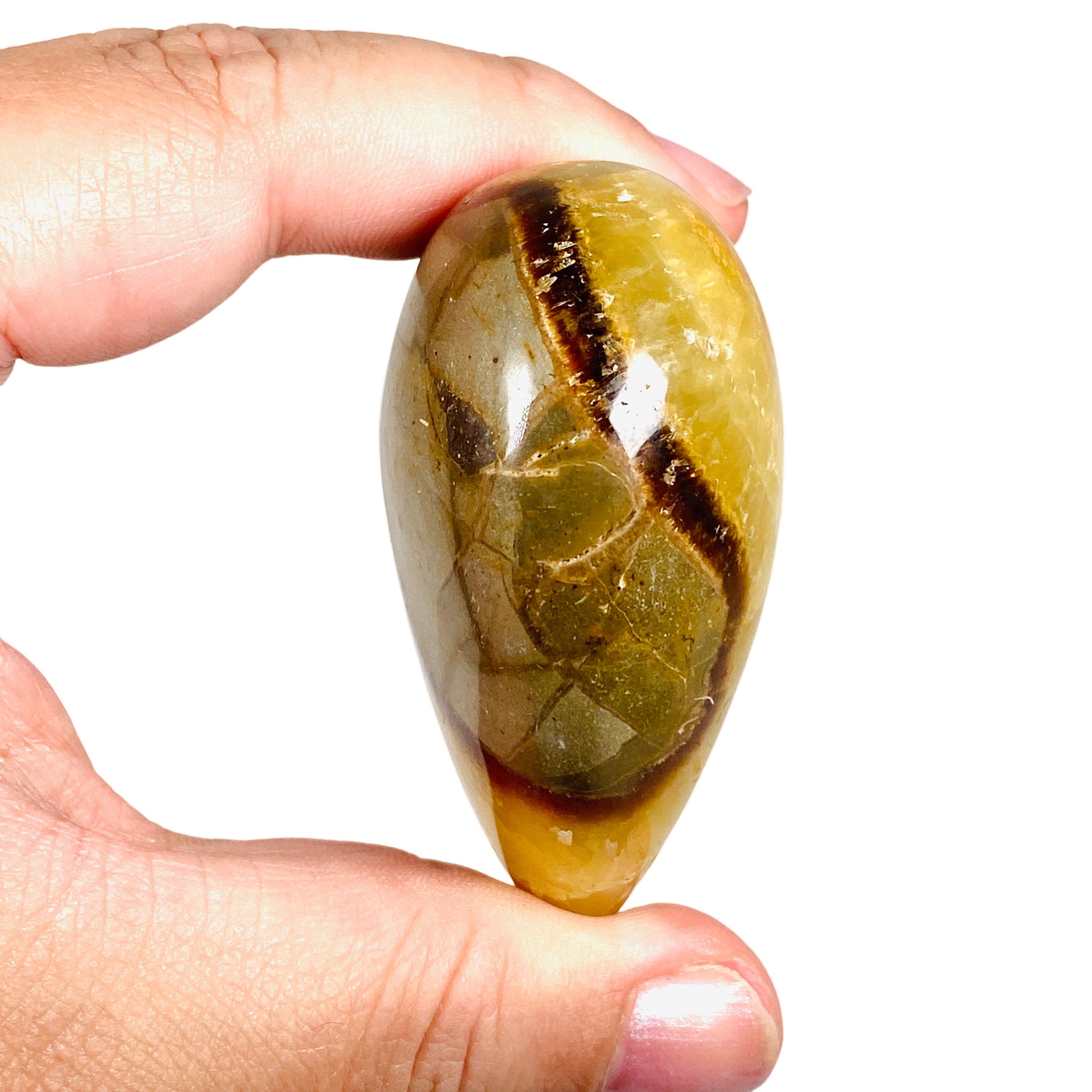 Septarian Jasper Heart SEJH 06 - Natural Stone Healing Crystal for Meditation, Chakra Balancing & Home Decor