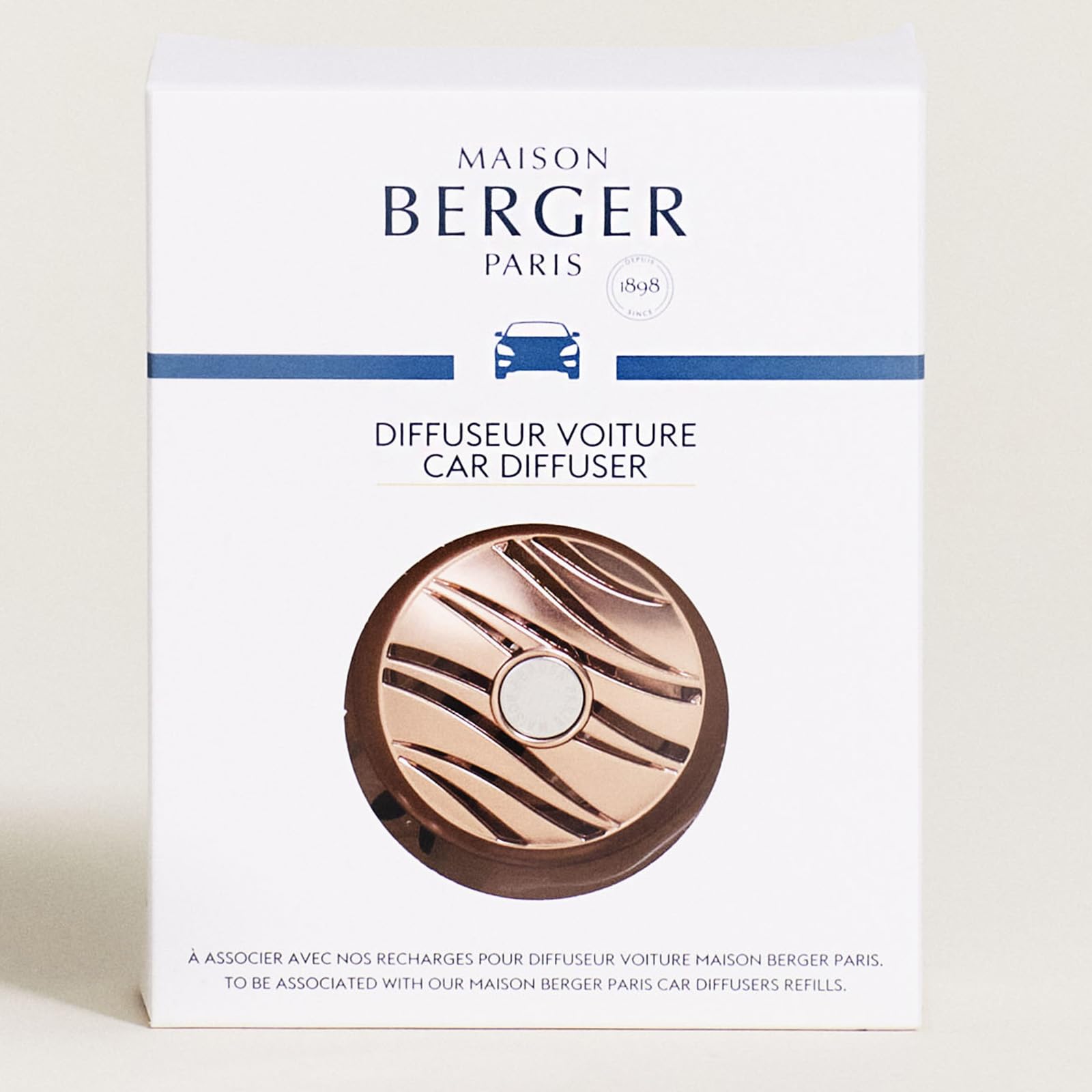 MAISON BERGER Refillable Car Air Freshener Vent Clip Diffuser Set - 1.75