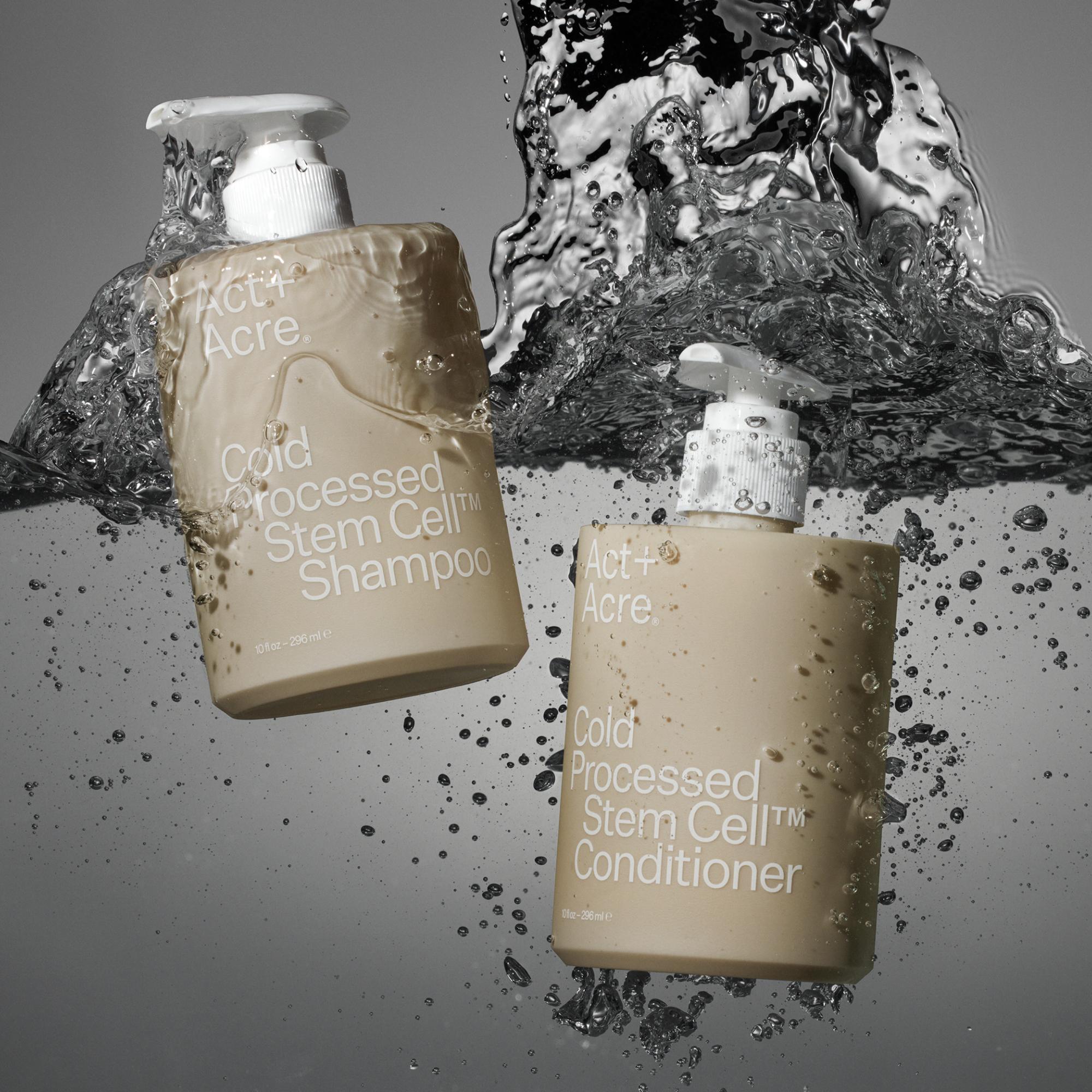 Act+Acre Stem Cell Hair Conditioner for Damaged Hair - Repair & Hydrate Dry, Frizzy Hair - Perfect for Daily Use & Post-Color Treatment