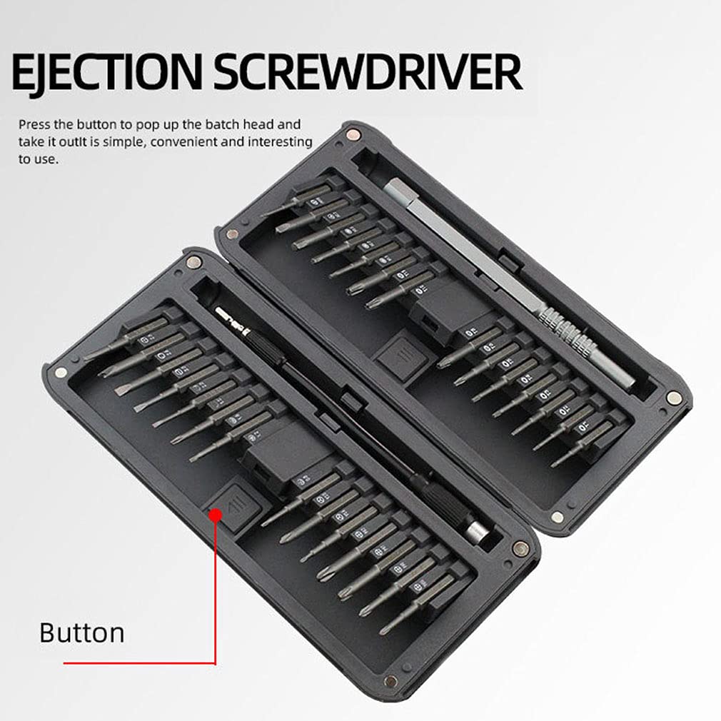 Precision Screwdriver Set 30 in 1 - Professional Electronic Repair Tool Kit with Mini Screwdrivers for iPhone, MacBook, Smartwatch, Laptop, PC, Gaming Console & Home DIY - Perfect for Tech Repairs, Jewelry Fixing & Small Appliance Maintenance