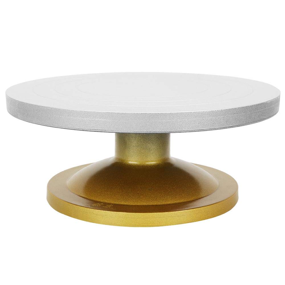 Premium Silver Clay Wheel - 33cm Lightweight Metal Pottery Turntable for Ceramics & Pottery Making | Durable Plastic Steel Base for Artists, Hobbyists & Classrooms | Perfect for Wheel Throwing, Sculpting & DIY Crafts