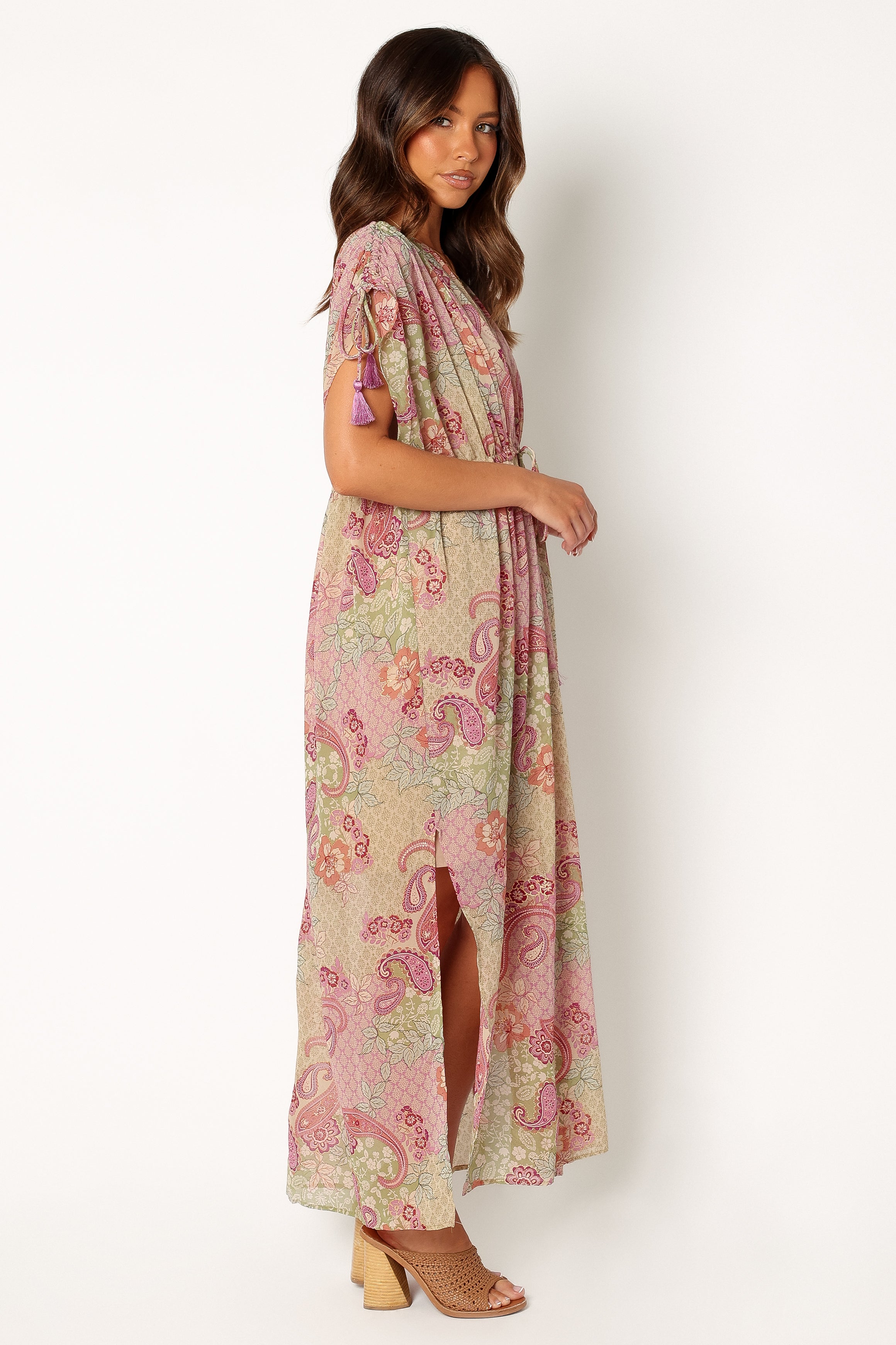 Cyril Maxi Dress Iris Oasis - Flowy Summer Dress for Women | Beach Cover Up, Vacation Outfit, Boho Chic Fashion