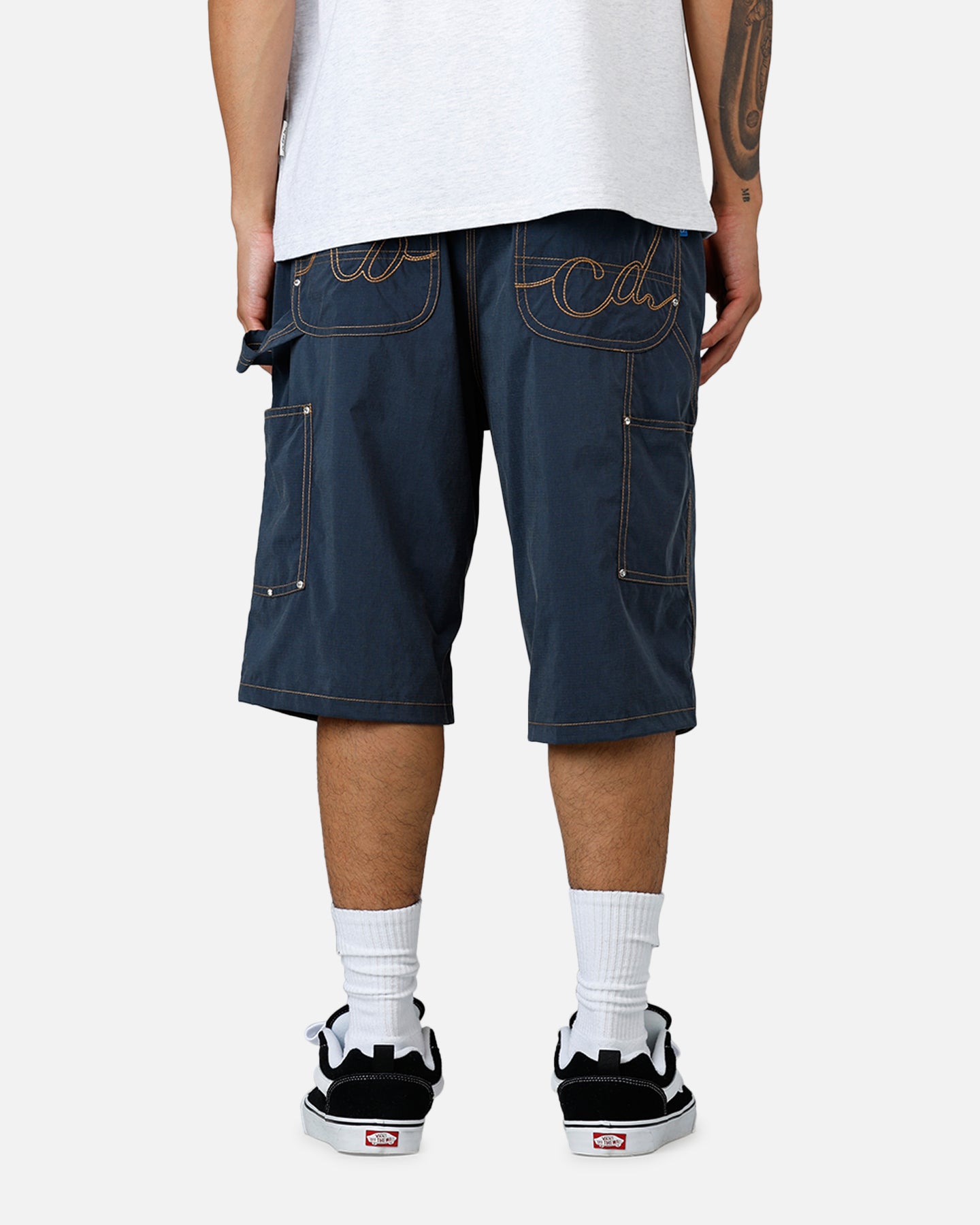 ABC Men's Nylon Jorts - Stretchable Comfortable Cargo Shorts in Navy Blue | Perfect for Outdoor Activities, Hiking & Casual Wear