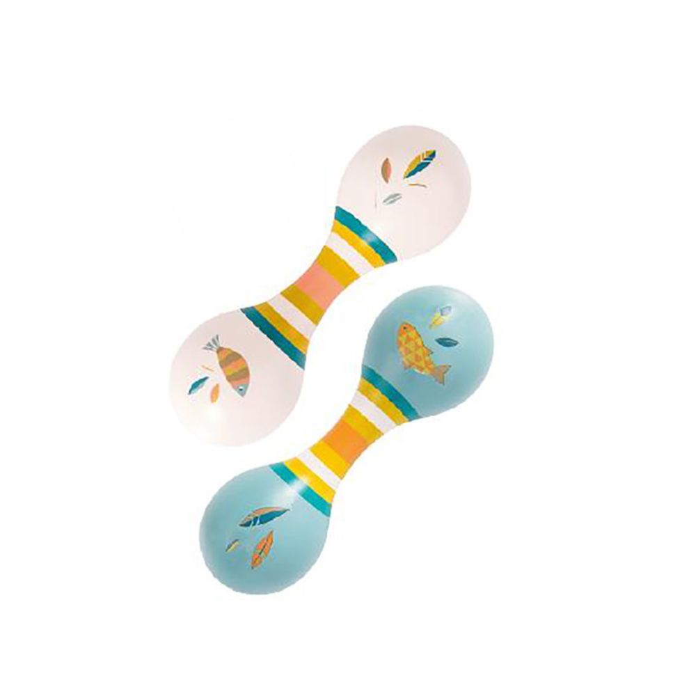 Premium Wooden Double Maracas - Handcrafted Percussion Instrument for Music Lovers | Perfect for Latin Music, Salsa, Bands & Kids Musical Education
