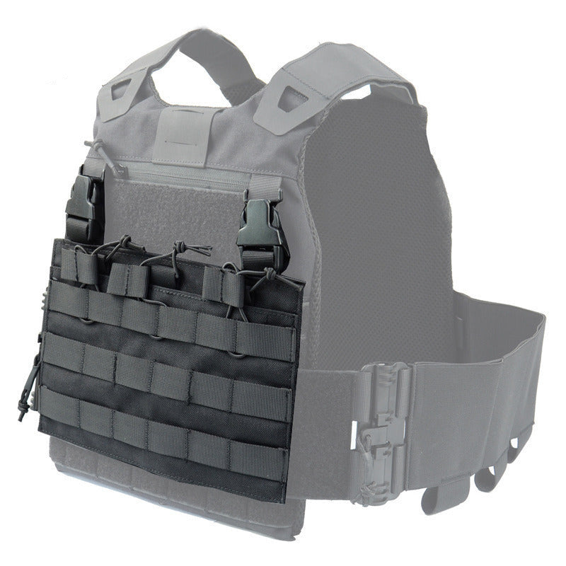 Tactical MOLLE Front Flap Vest - Triple Panel Military Chest Rig for Outdoor Hunting, Airsoft & Survival Gear - Perfect for Tactical Missions & Adventure Sports