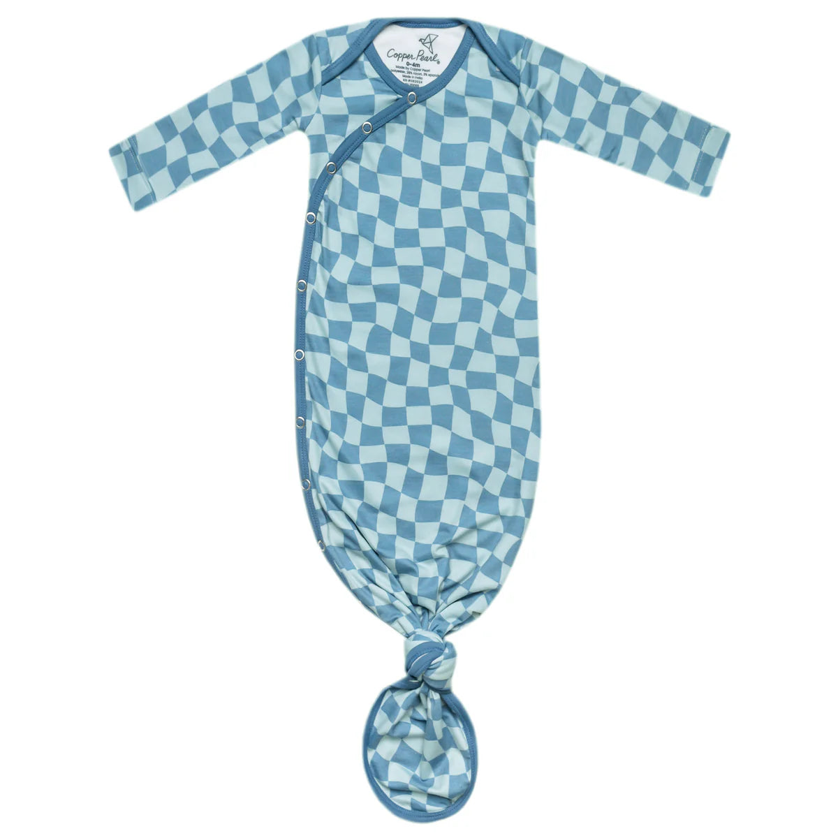 Soft Newborn Knotted Gown - Organic Cotton Baby Sleepwear for Boys & Girls - Perfect for Hospital, Photo Shoots & First Outfits