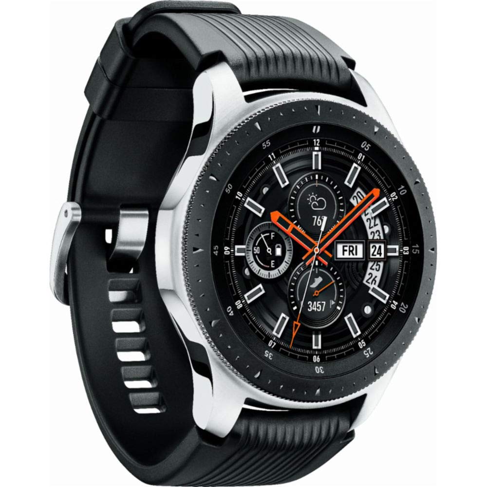 SAMSUNG Galaxy Watch 46mm Stainless Steel Silver (Renewed) - Bluetooth Smartwatch with Fitness Tracking, Sleep Monitoring & Water Resistance for Men & Women | Perfect for Workouts, Swimming & Everyday Wear