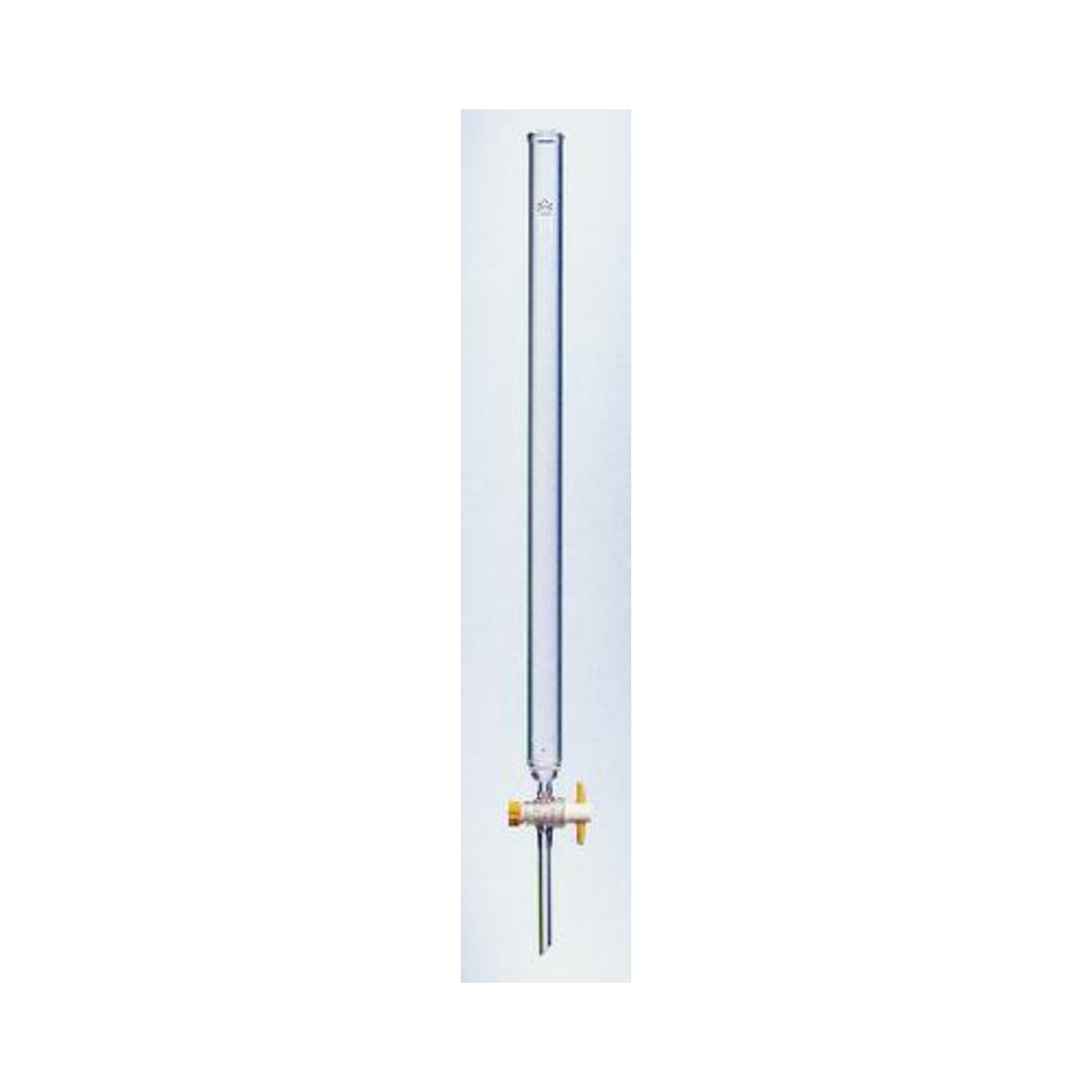 KIMBLE CHASE 420540-0233 Borosilicate Glass Chromatography Column with Fritted Disc & PTFE Stopcock - 22mm ID, 300mm Length, 110mL Volume - Ideal for Laboratory Purification, Chemical Separation & Research Applications