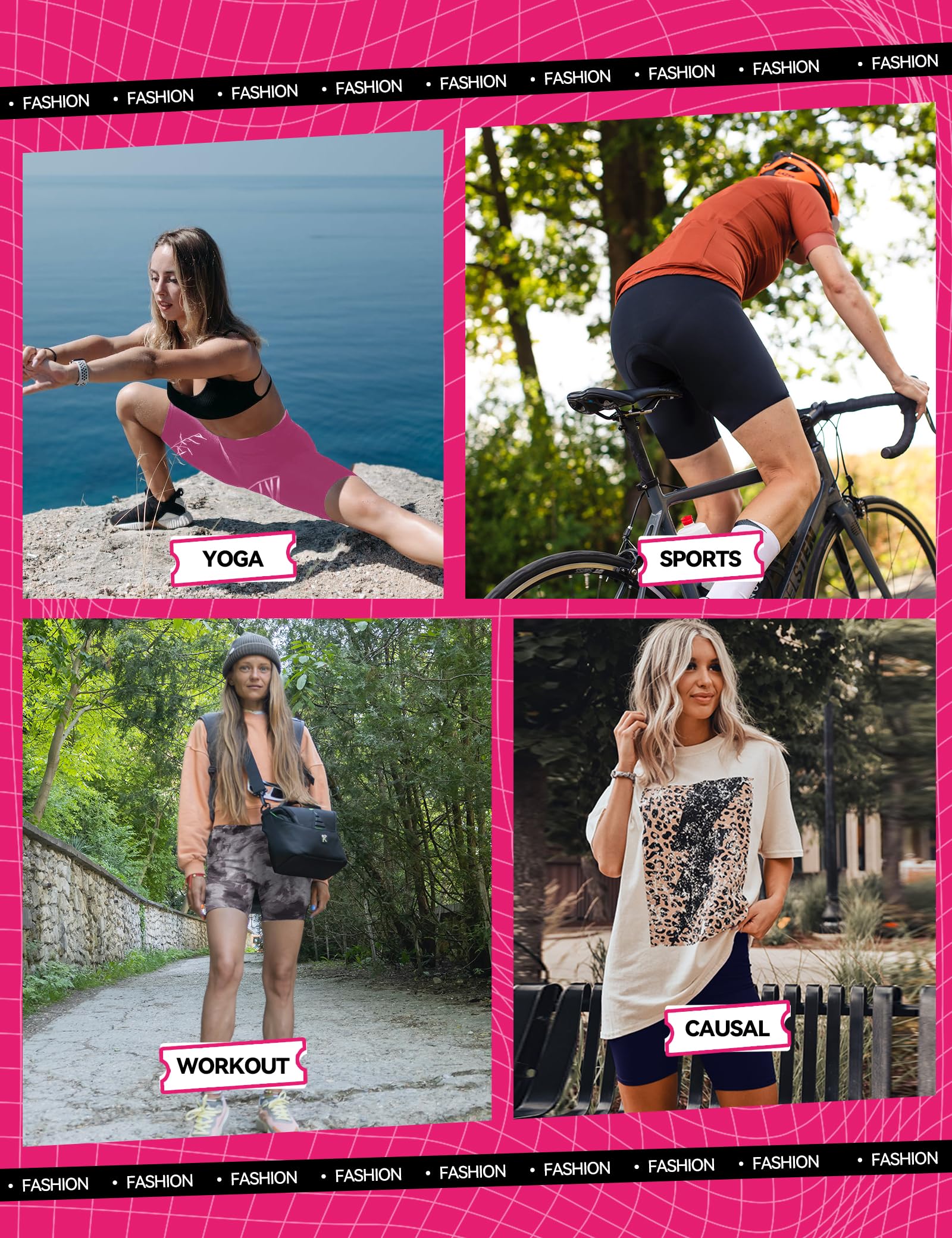3 Pack Women's High Waist Yoga Shorts with Pockets - Tummy Control Biker Workout Shorts for Running, Gym & Cycling | Perfect for Yoga, Fitness & Active Lifestyle