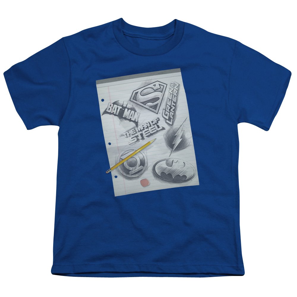 DC Comics Logo Printed Unisex Youth T-Shirt - Casual Graphic Tee for Everyday Wear, School, and Outings
