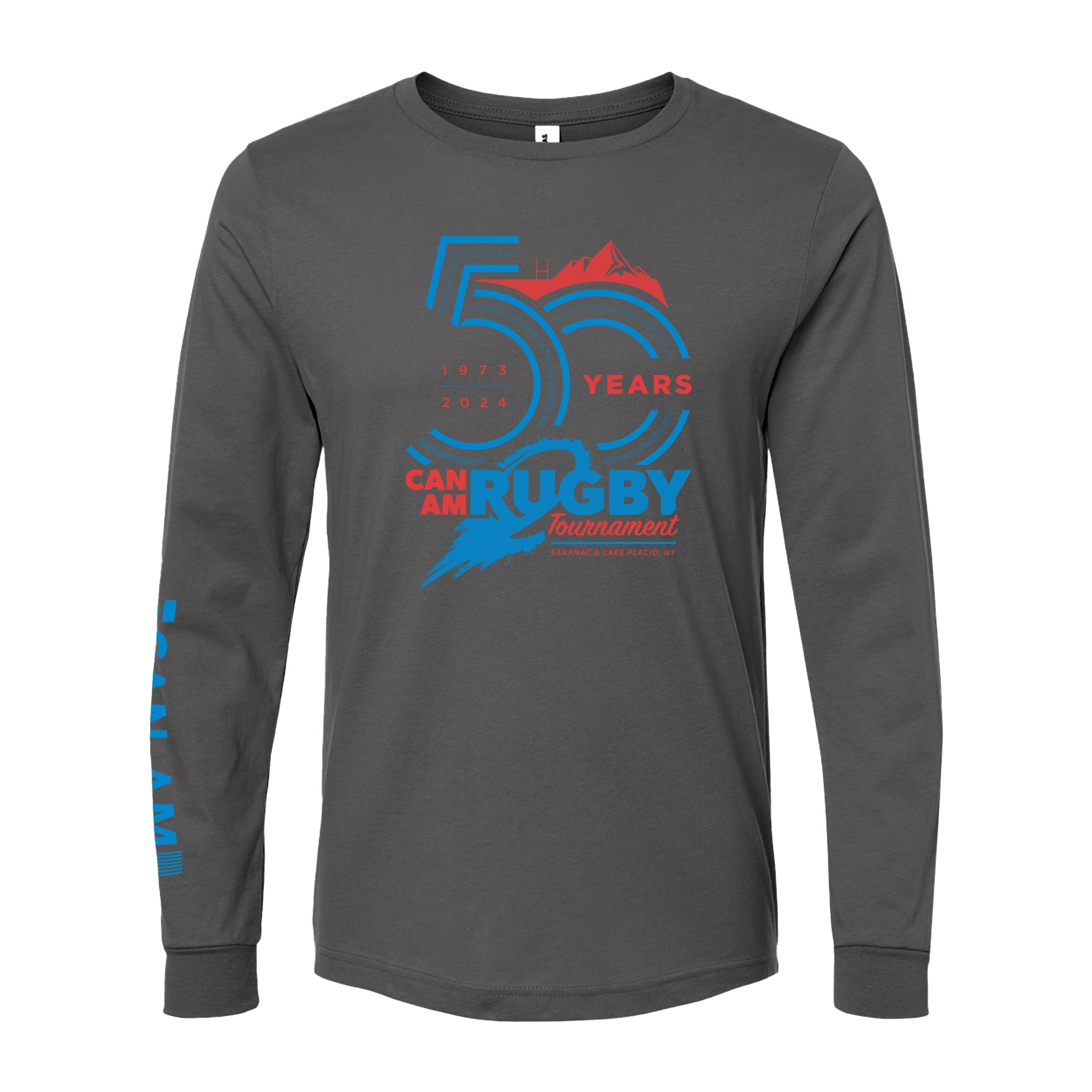 Can Am Rugby 2024 Performance Long Sleeve Shirt - Men's Athletic Jersey for Rugby Training & Outdoor Sports