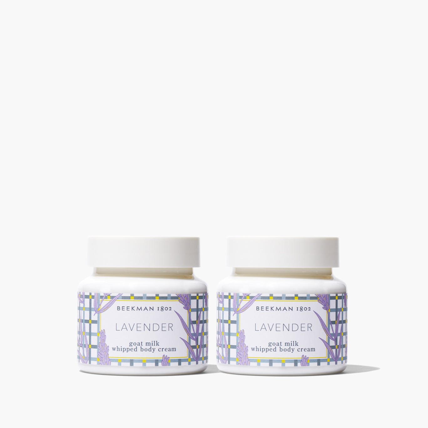 Lavender Whipped Body Cream Set of 2 - Ultra Moisturizing & Soothing Dry Skin Care - Perfect for Relaxing Bath, Spa Night & Gift Giving