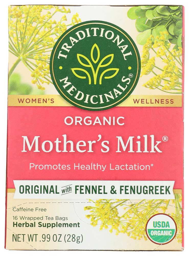 Organic Mother's Milk Herbal Tea for Lactation Support - 12 Pack (192 Tea Bags) | Promotes Healthy Breast Milk Production | Nursing & Postpartum Wellness | Ideal for Breastfeeding Moms & New Mothers
