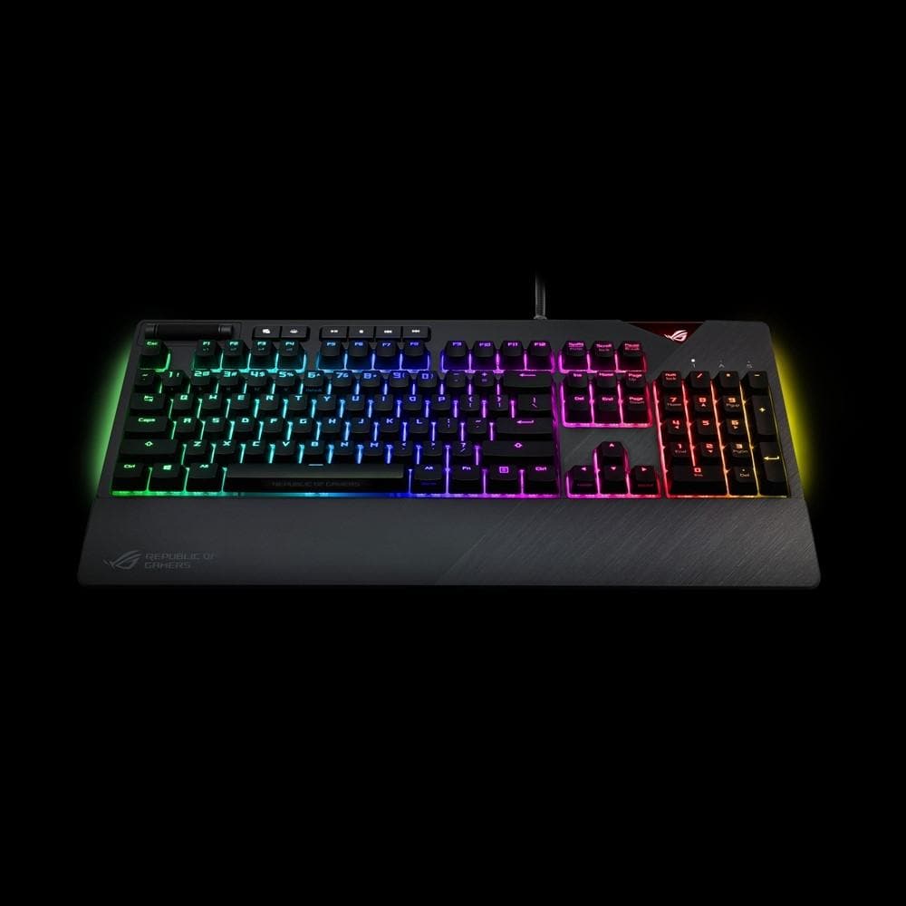 ASUS ROG Strix Flare RGB Mechanical Gaming Keyboard - Cherry MX Blue Switches (2-Year Warranty) | Perfect for Esports, Gaming & Typing