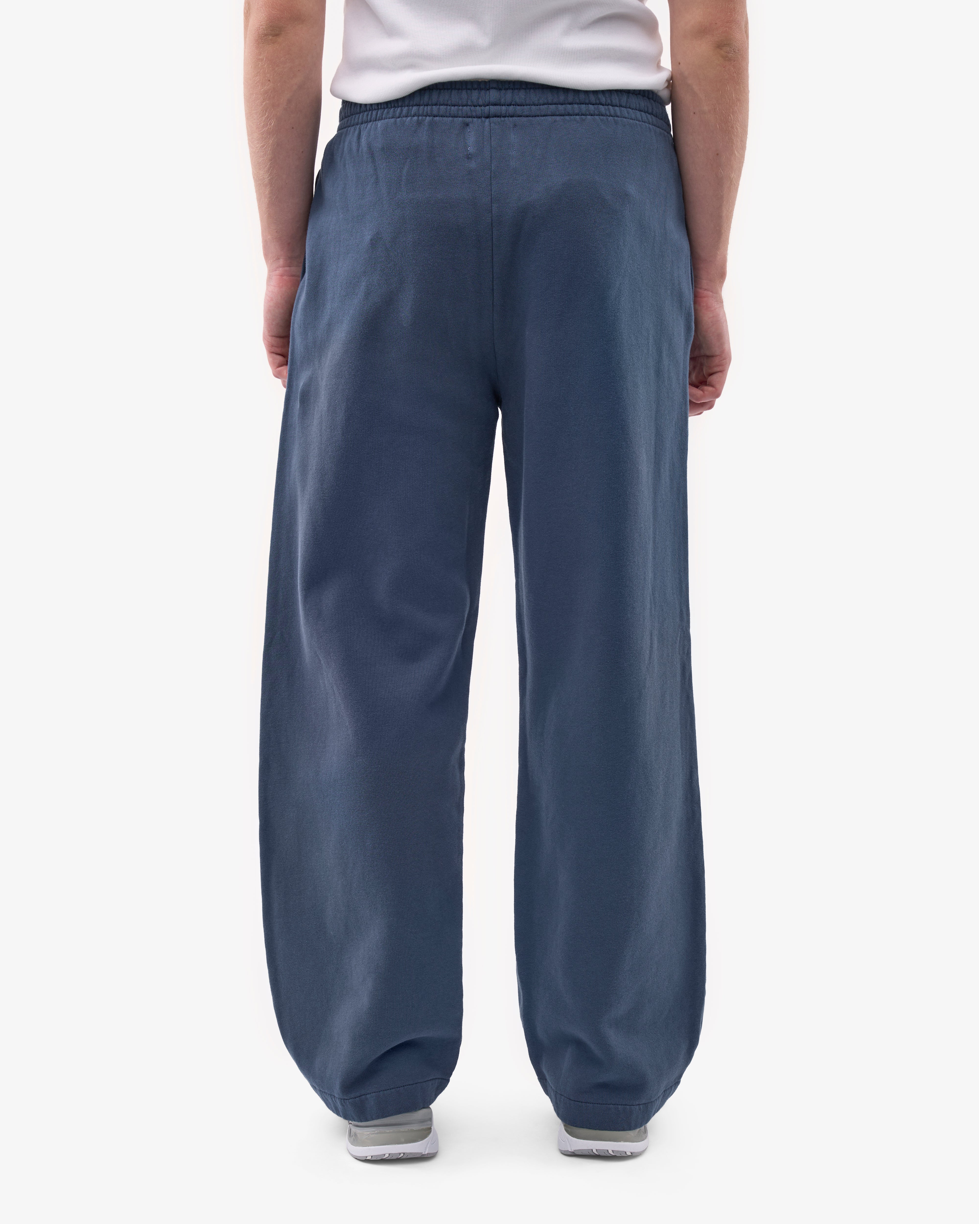 Organic Straight Leg Sweatpants for Women - Soft Cotton Joggers in Petrol Blue - Perfect for Yoga, Lounge & Casual Wear