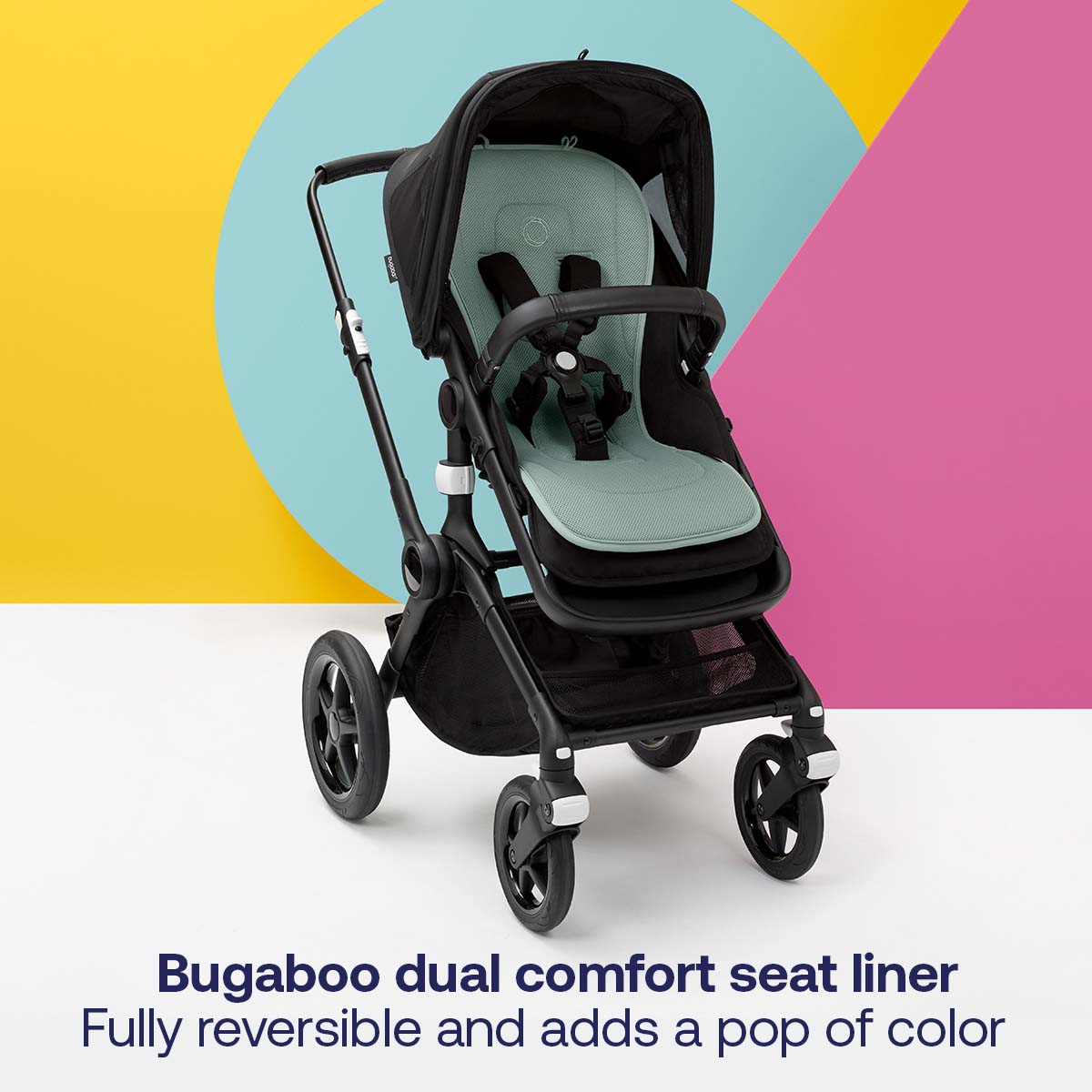 Bugaboo Dual Comfort Seat Liner - Soft & Breathable Baby Stroller Insert for Fox & Donkey Models - Perfect for Newborns & Toddlers - Ideal for Daily Walks, Shopping & Travel