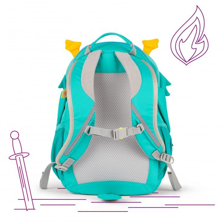 Affenzahn Large Danny Dragon Backpack for Kids - Durable & Lightweight School Bag with Adjustable Straps - Perfect for School, Travel & Outdoor Adventures