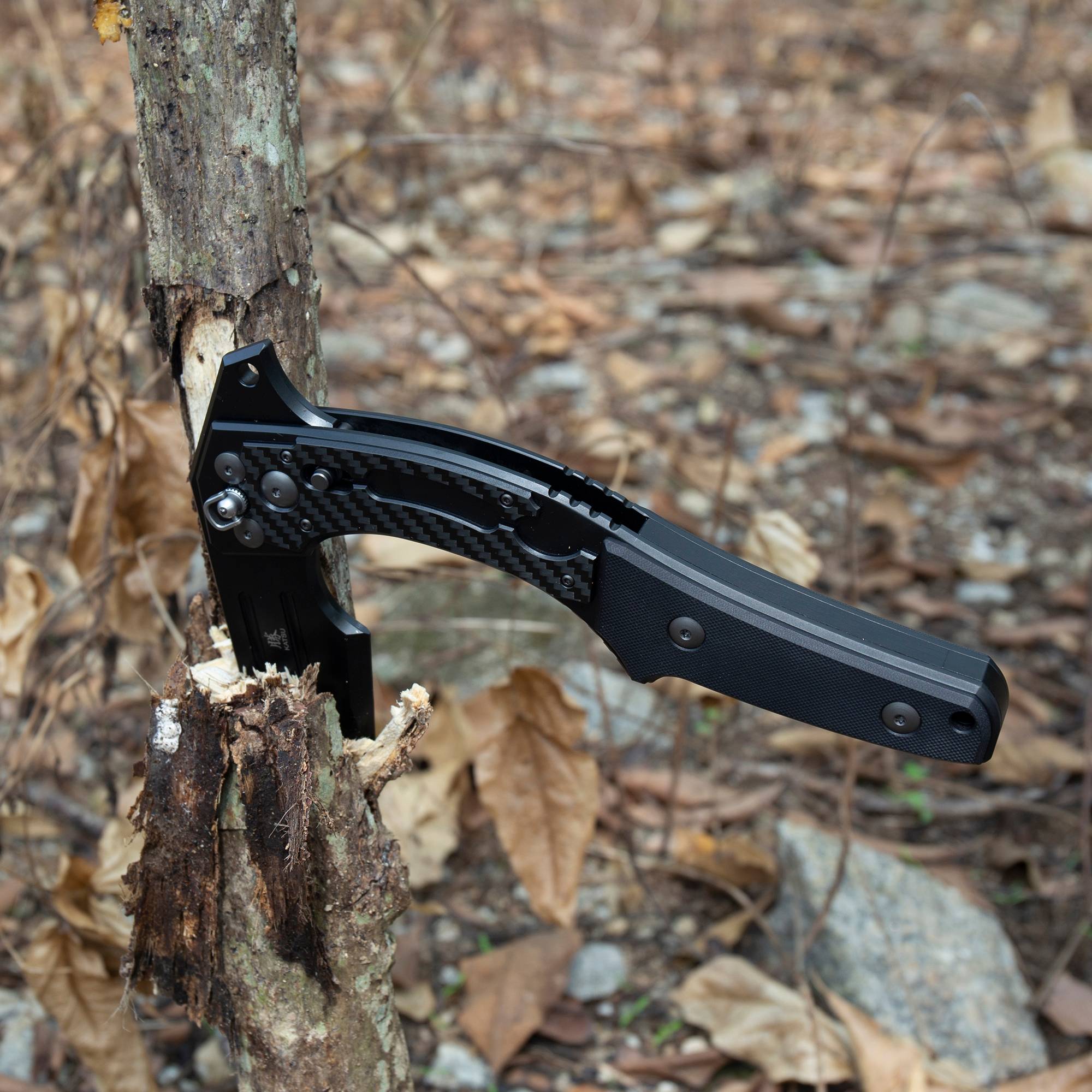 KATSU FA01 Tactical Folding Axe with Axis Lock - Sakura Blade Nemoto Design for Camping, Survival & Outdoor Adventures