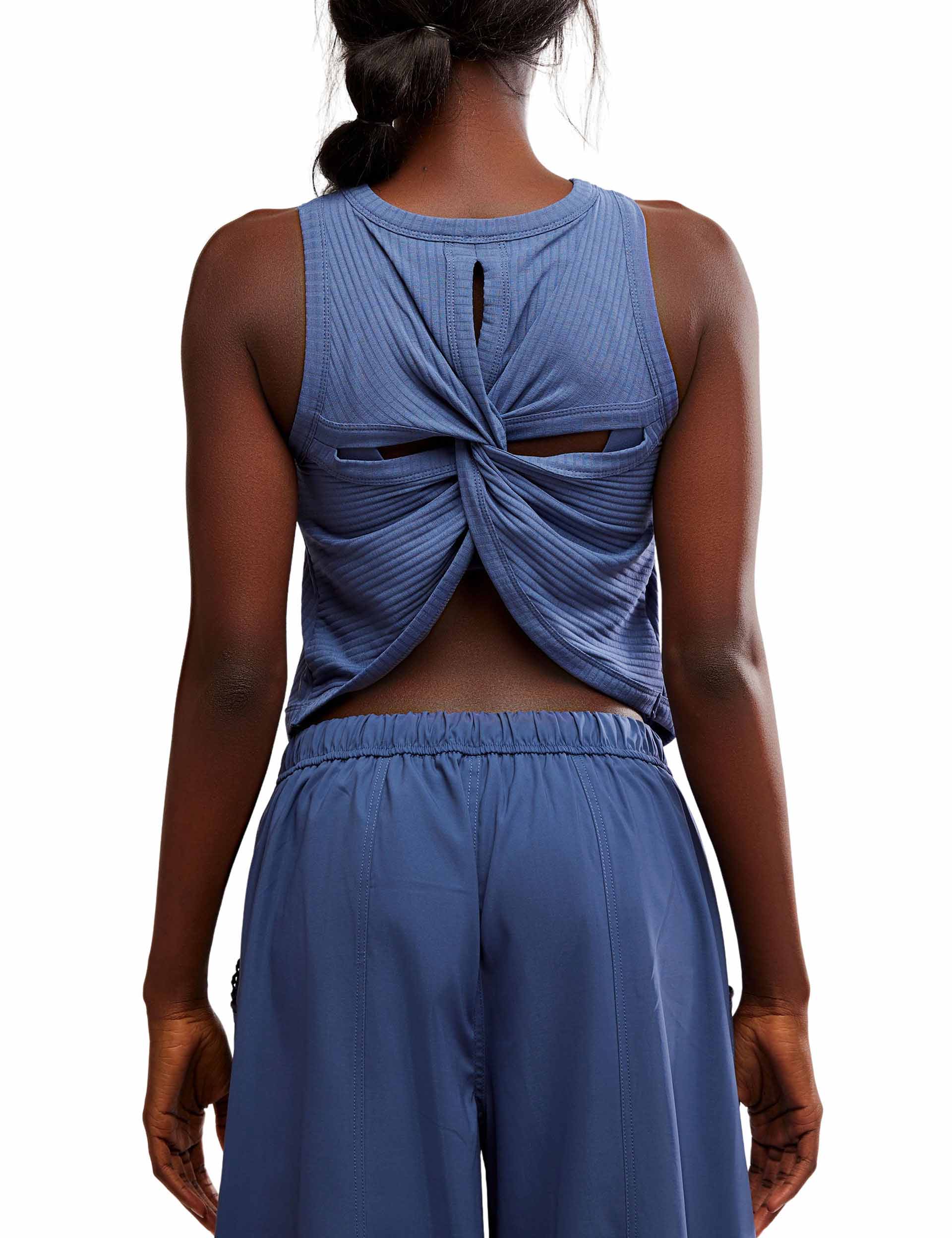Comeback Tank Top - Blue Indigo | Women's Casual & Workout T-Shirt for Gym, Yoga, and Everyday Wear