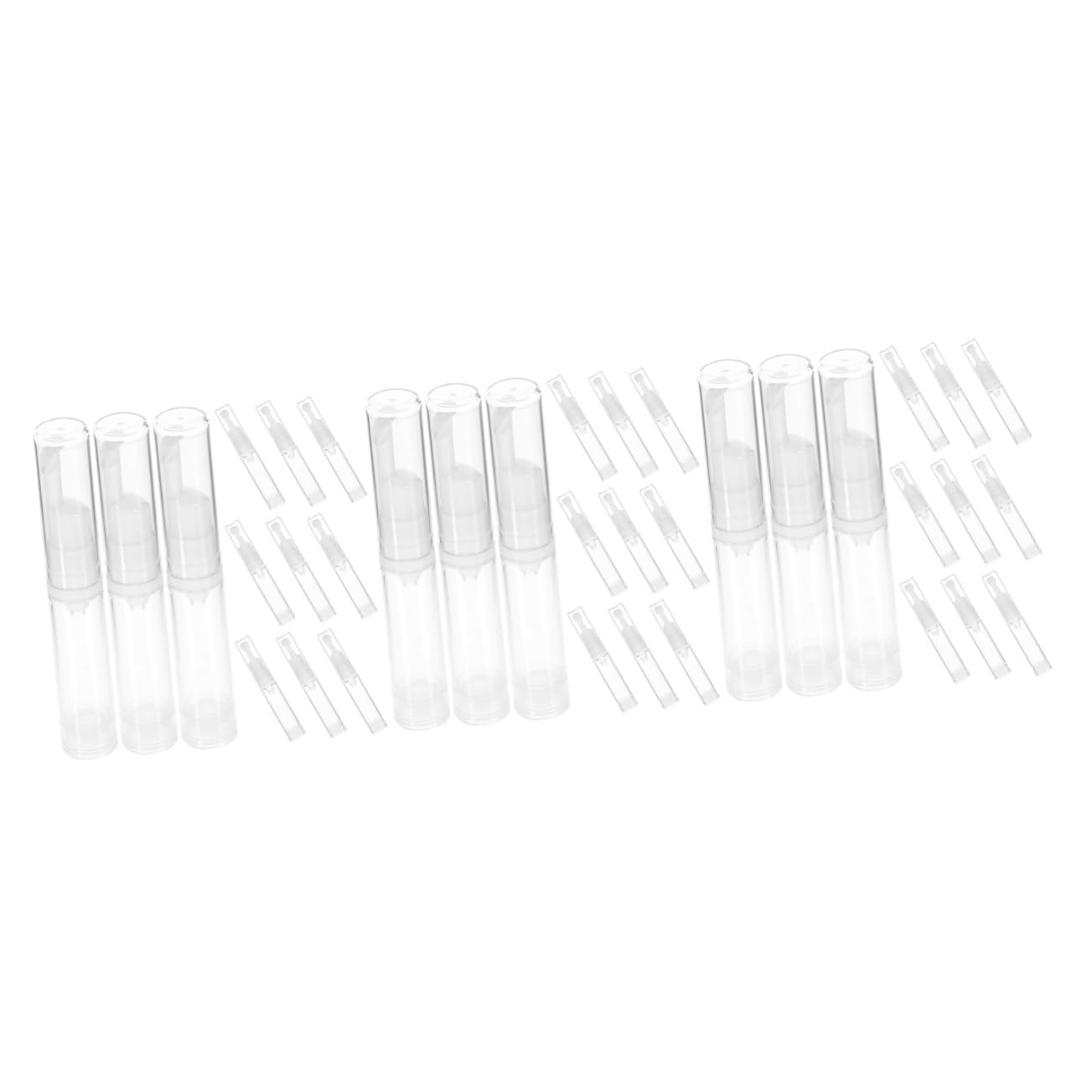 Beavorty 36 Pack Travel Size Airless Pump Bottles - Fine Tube Vacuum Bottles for Lotion, Cosmetic & Skincare (Ideal for Travel, Salon, Home Use & DIY Beauty Products)