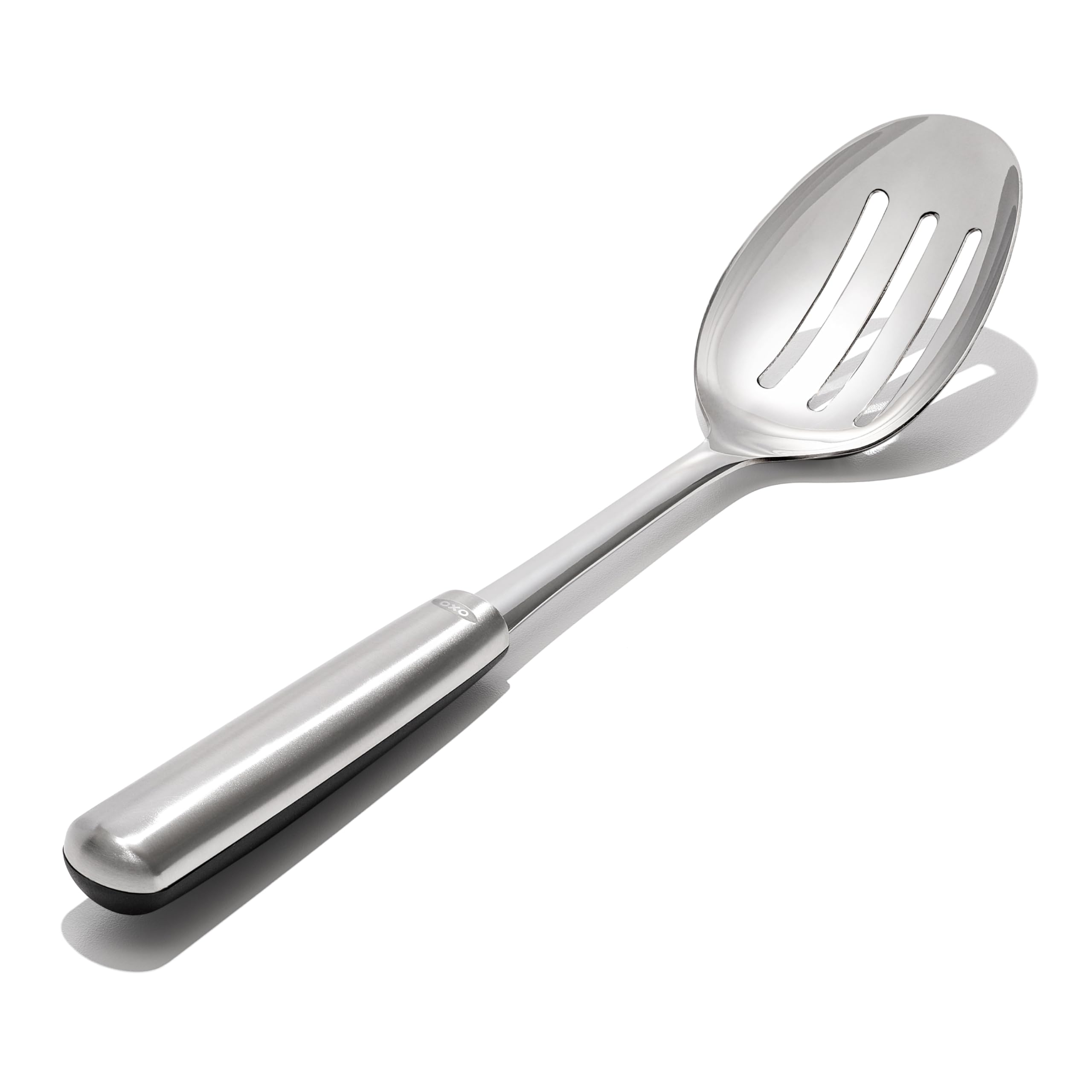 OXO Stainless Steel Slotted Cooking Spoon - Durable Kitchen Utensil for Stirring, Serving & Mixing - Perfect for Soups, Sauces & Pasta Dishes