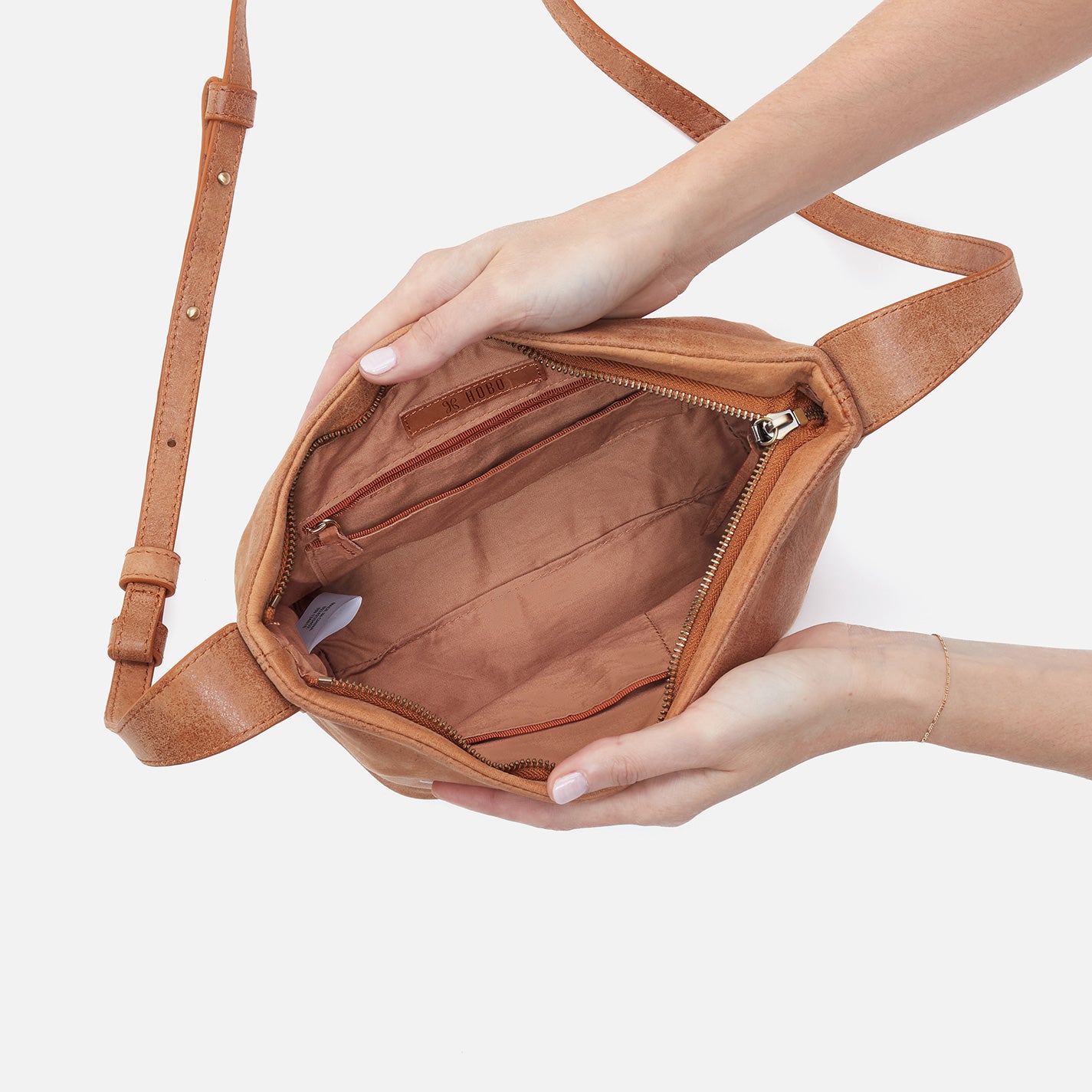 Collette Crossbody Bag in Buffed Leather - Whiskey Brown | Stylish & Durable Leather Purse for Women | Perfect for Everyday Use, Work & Travel