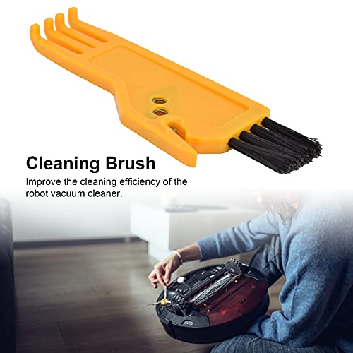 ABS Cleaning Brush for Vacuum Cleaner & Robot Sweeper - Compatible with Handheld Vacuums - Yellow Dust Brush - Perfect for Hard Floors, Carpets & Pet Hair Removal