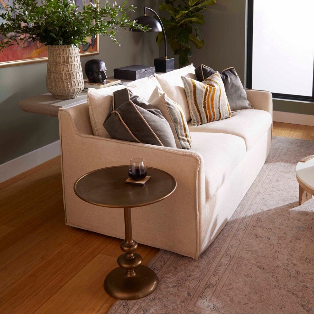 Cyan Design 11378 Sovente Sofa - Cream Upholstered Modern Living Room Couch for Home & Office Comfort