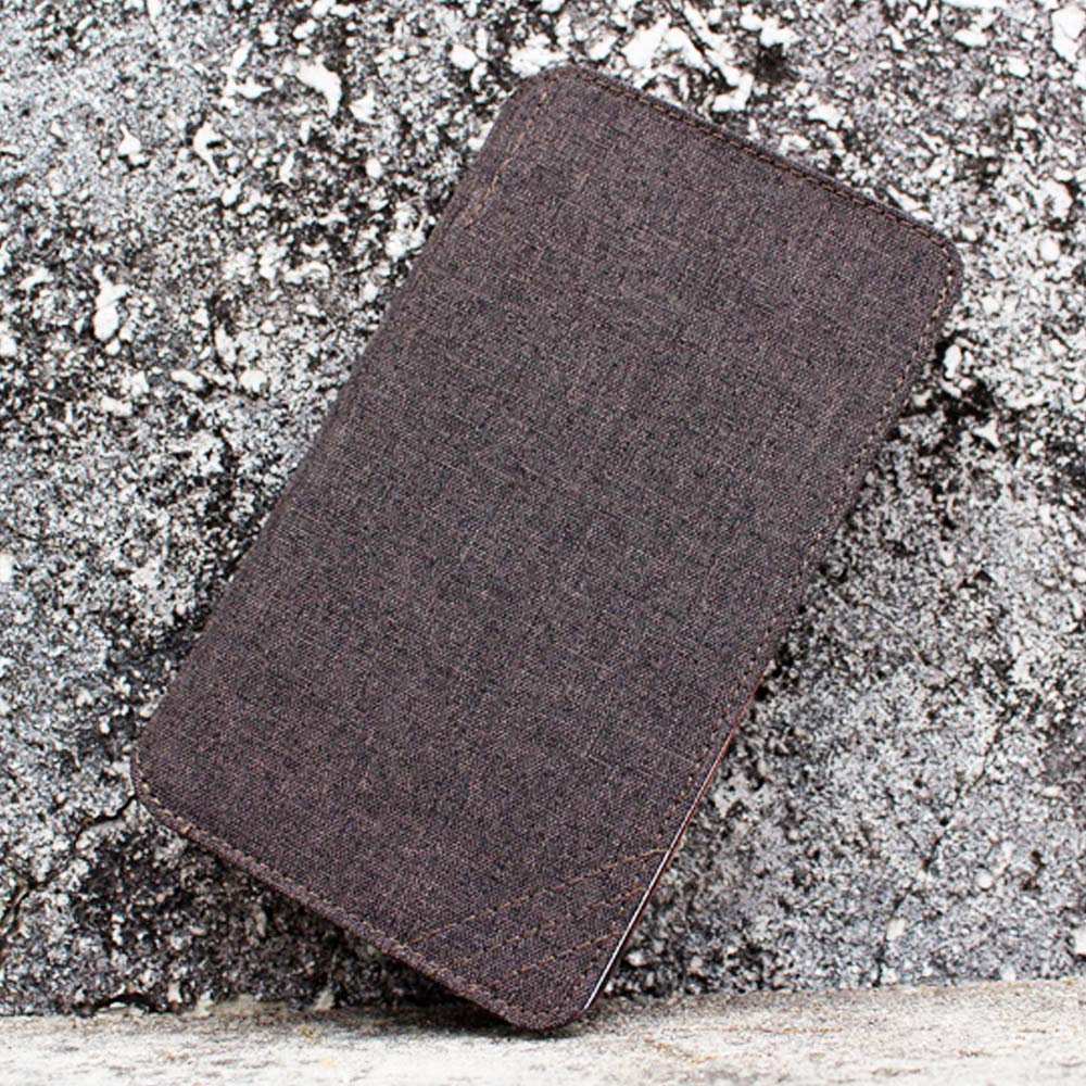 NOTY 3.0 RFID Blocking Travel Wallet - Premium Canvas Passport Holder & Credit Card Organizer for Men & Women (Brown) - Perfect for Air Travel, Business Trips & Daily Use