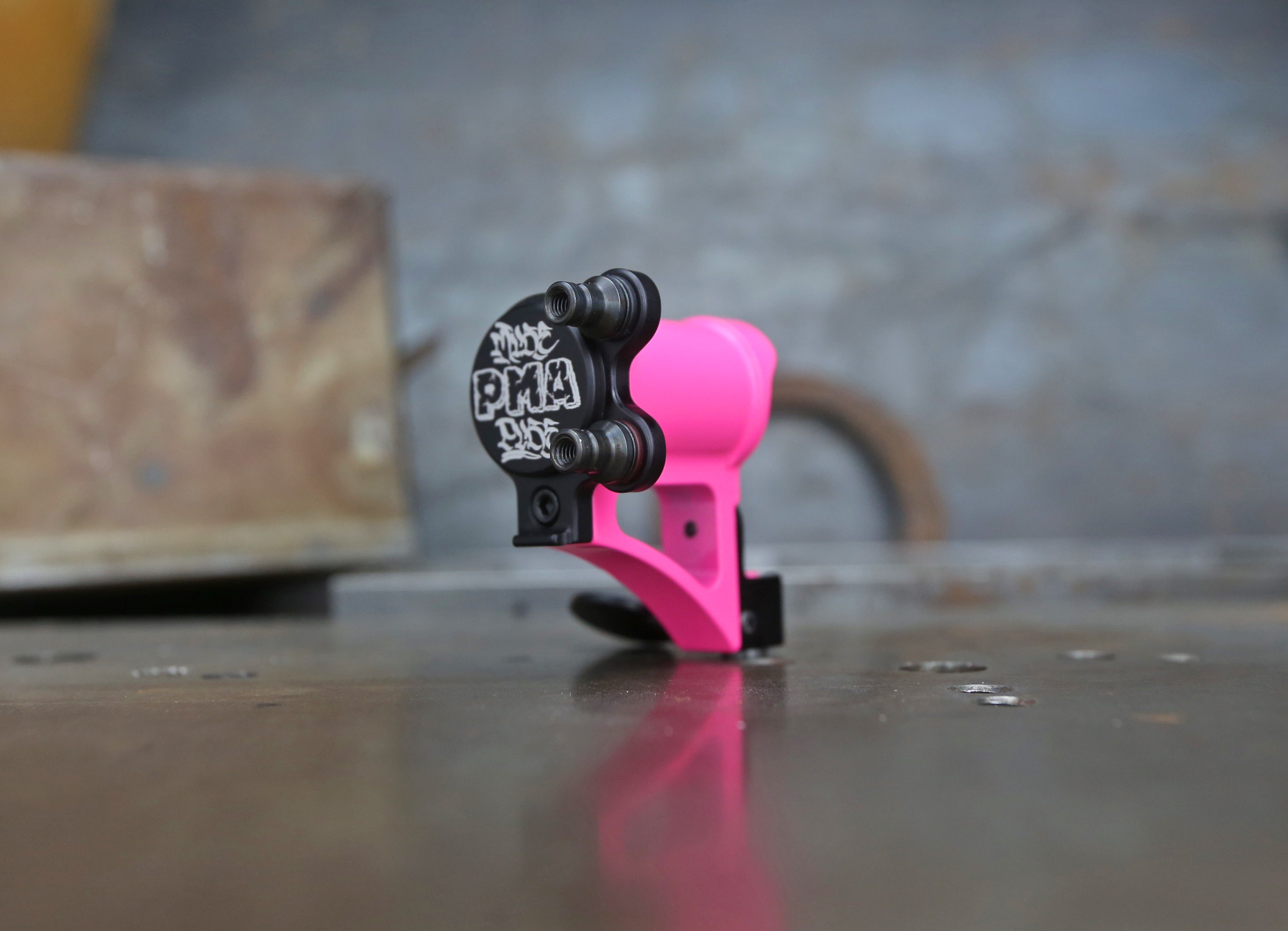 Limited Edition Mike Pike PMA Direct Drive Rotary Tattoo Machine - Hot Pink & Black | Professional Tattoo Equipment for Artists & Studios