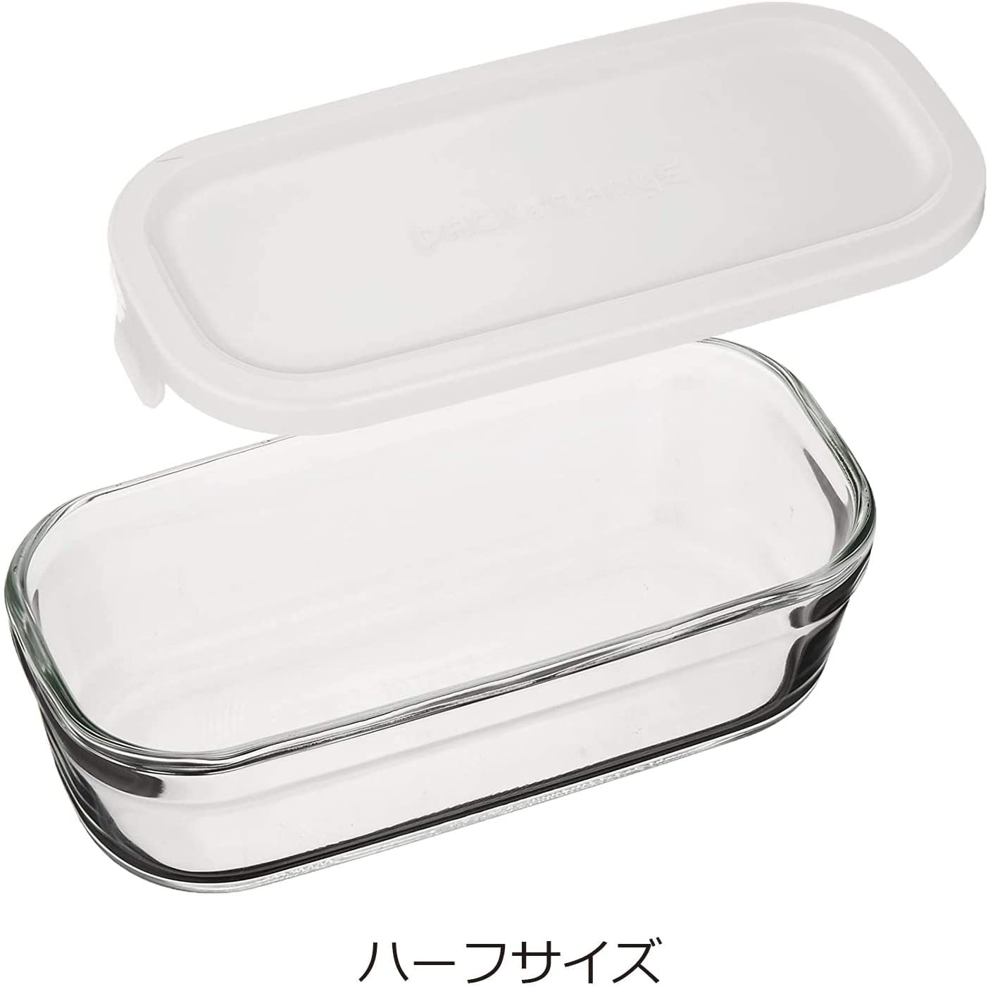 AGC iwaki Heat Resistant Glass Storage Container Set - Microwave Safe, Freezer Safe, BPA-Free (500mL, White) - Perfect for Meal Prep, Leftovers & Food Storage - Japan Import N3246-W