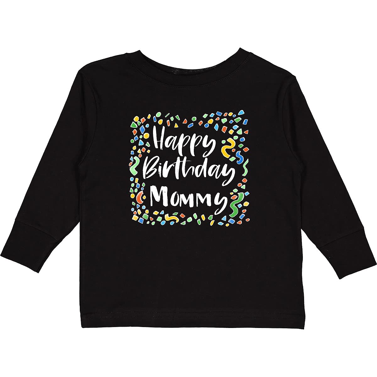 Inktastic Happy Birthday Mommy Toddler Long Sleeve T-Shirt - Cute Toddler Birthday Outfit for Girls & Boys - Perfect for Birthday Parties, Family Photos & Special Celebrations