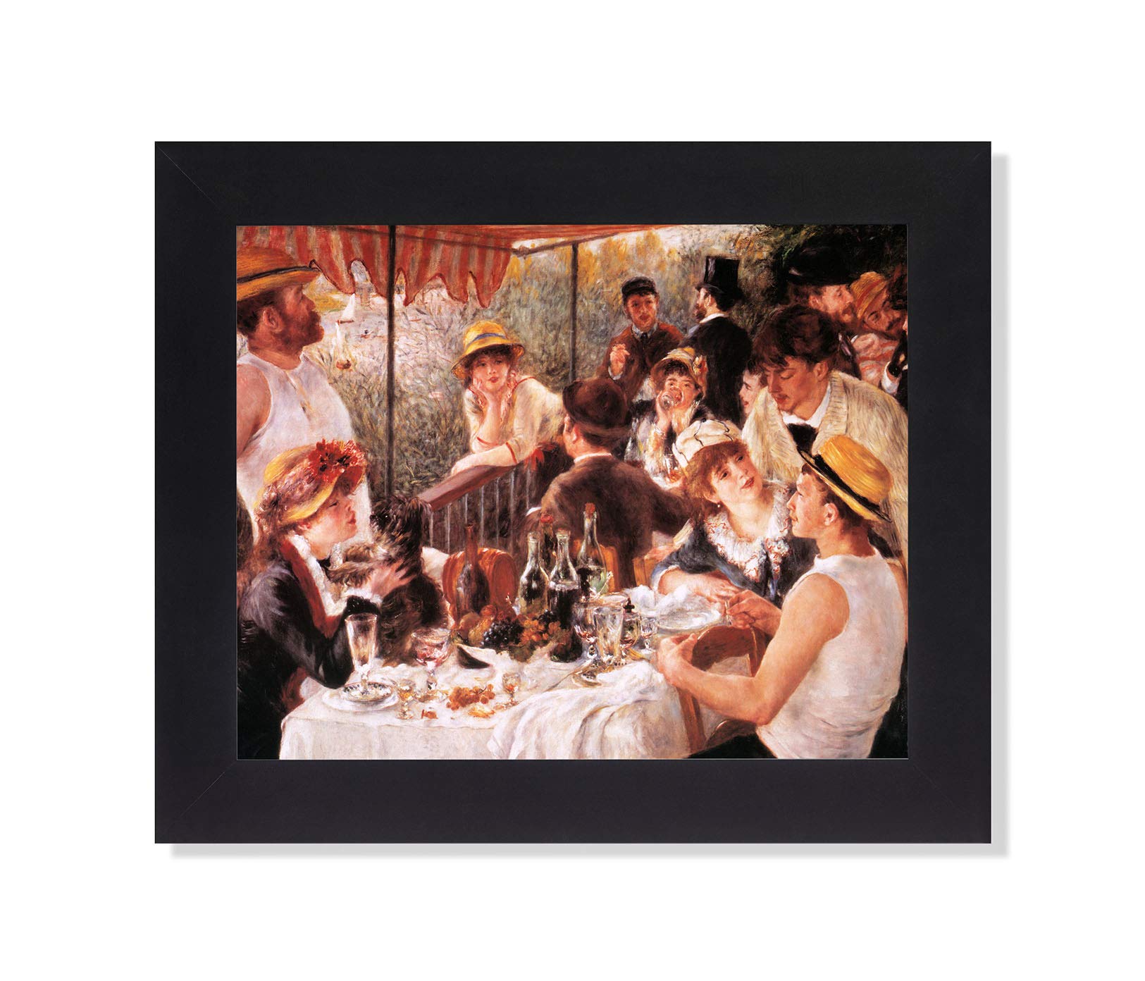 Renoir 'Luncheon of The Boating Party' Framed Art Print - Classic French Impressionist Painting for Living Room, Office & Gallery Wall Decor