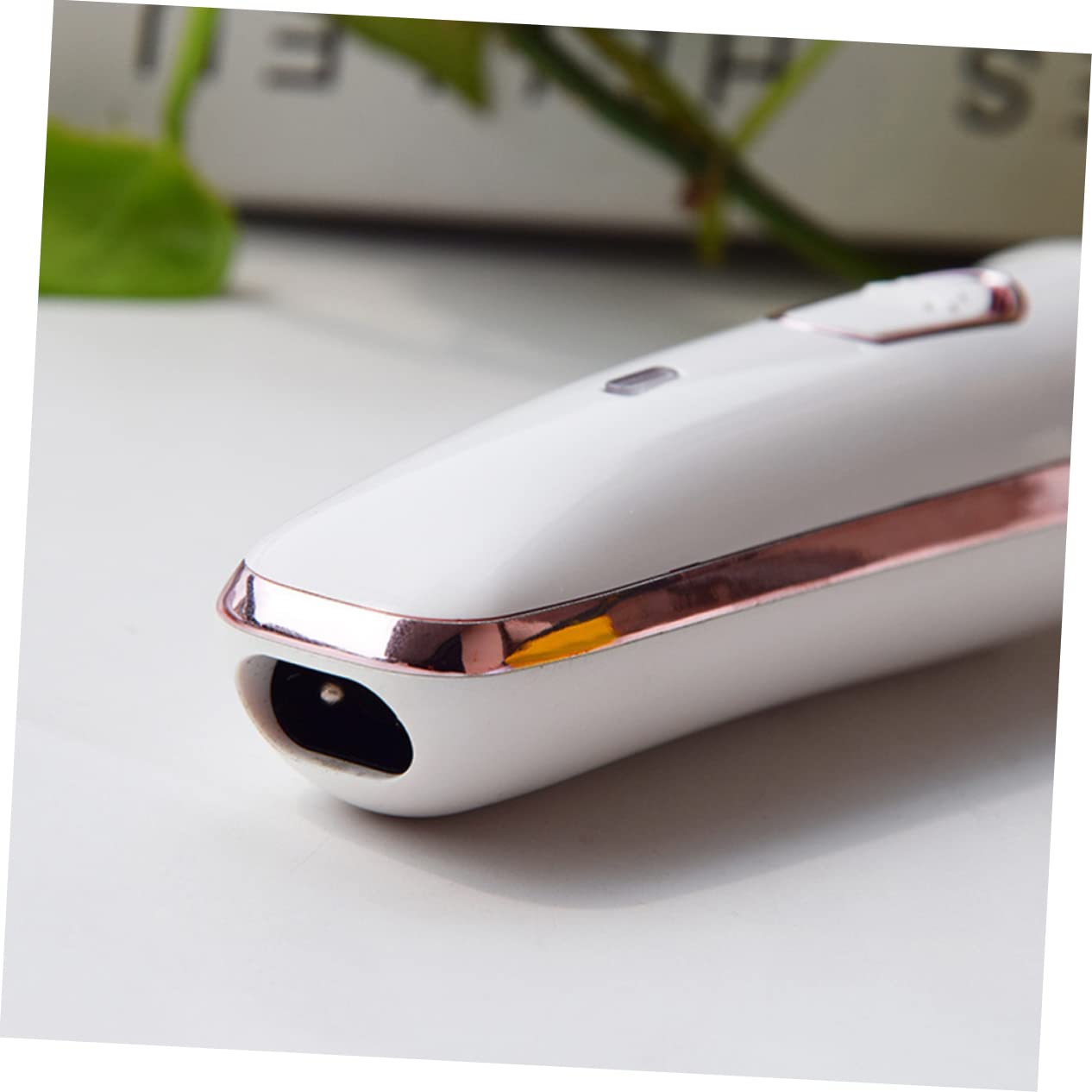 FOMIYES 4-in-1 Electric Nose Hair Trimmer with Serrated Blades - USB Rechargeable Eyebrow & Sideburn Groomer - Compact Travel Size White - Perfect for Men's Grooming, Travel & Personal Care