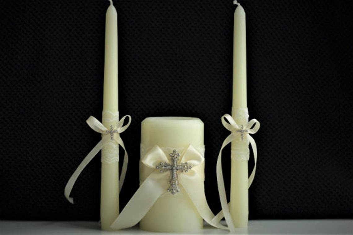 Elegant Ivory Flower Girl Basket and Ring Bearer Pillow Set - Lace Wedding Accessories for Bridal Party - Perfect for Church Ceremonies & Outdoor Weddings