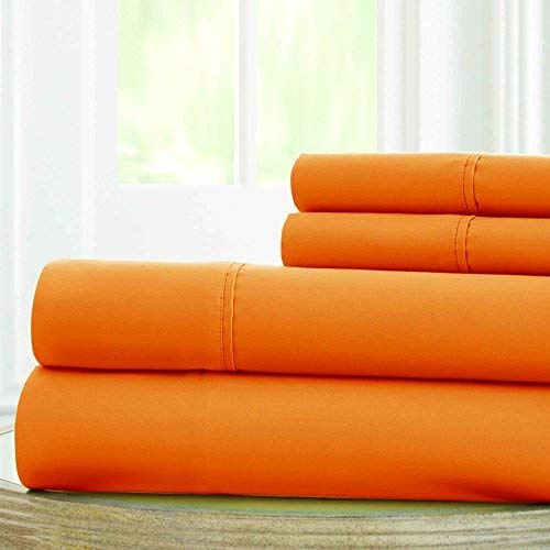 Luxury 850-Thread-Count 100% Egyptian Cotton Bed Sheets Set - 4-Piece California King Size, Deep Pocket Fits Mattress Up to 18