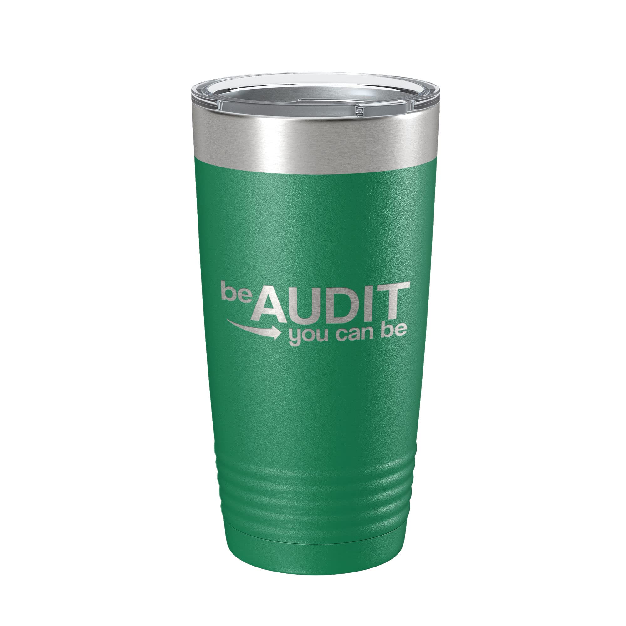 20 oz Insulated Laser Engraved Coffee Tumbler - Funny Accountant Gift for Tax Professionals & Bookkeepers - Green Travel Mug for Office, Commute & Meetings