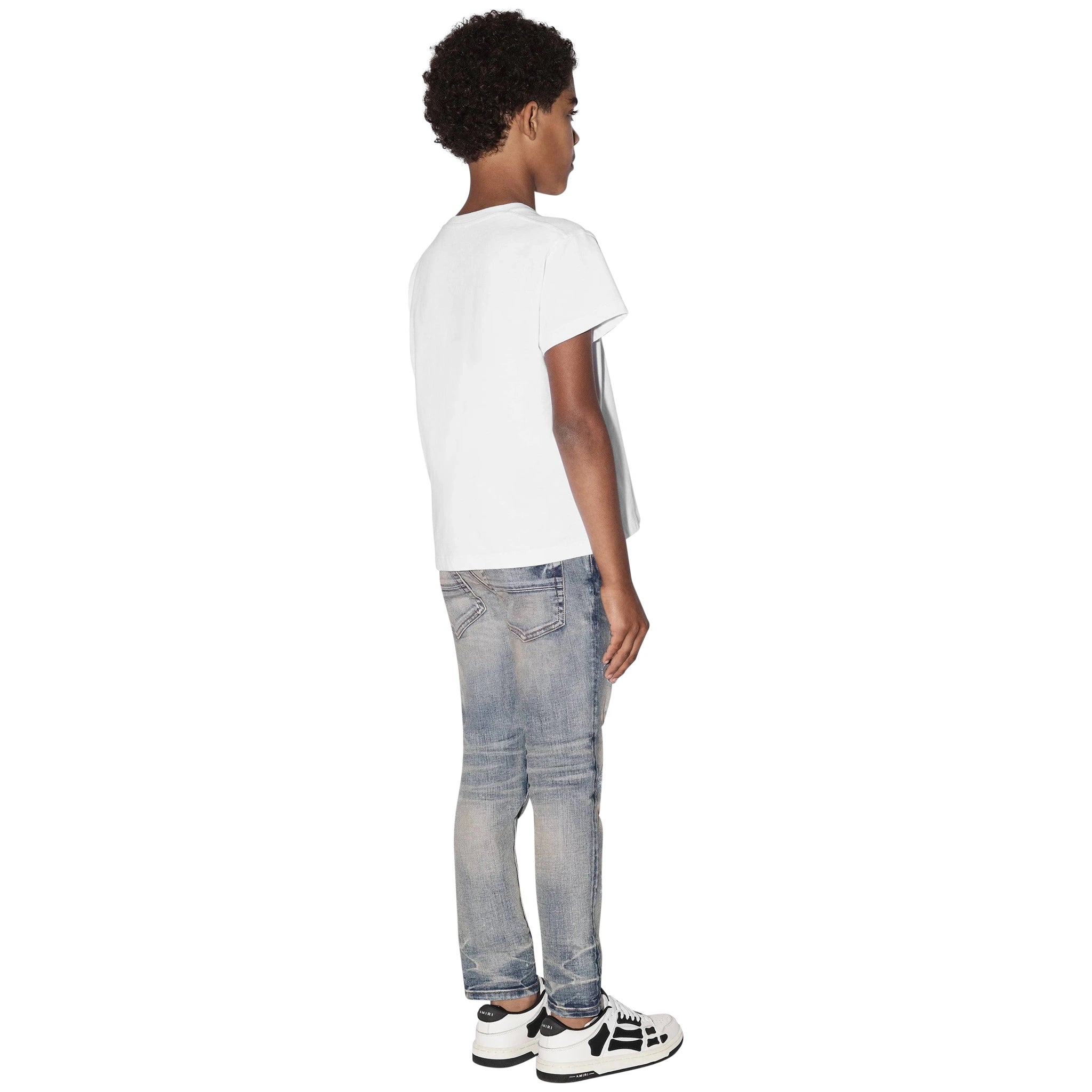 Amiri Kids White T-Shirt for Boys & Girls - Premium Cotton Tee for Casual Wear & Everyday Outfits