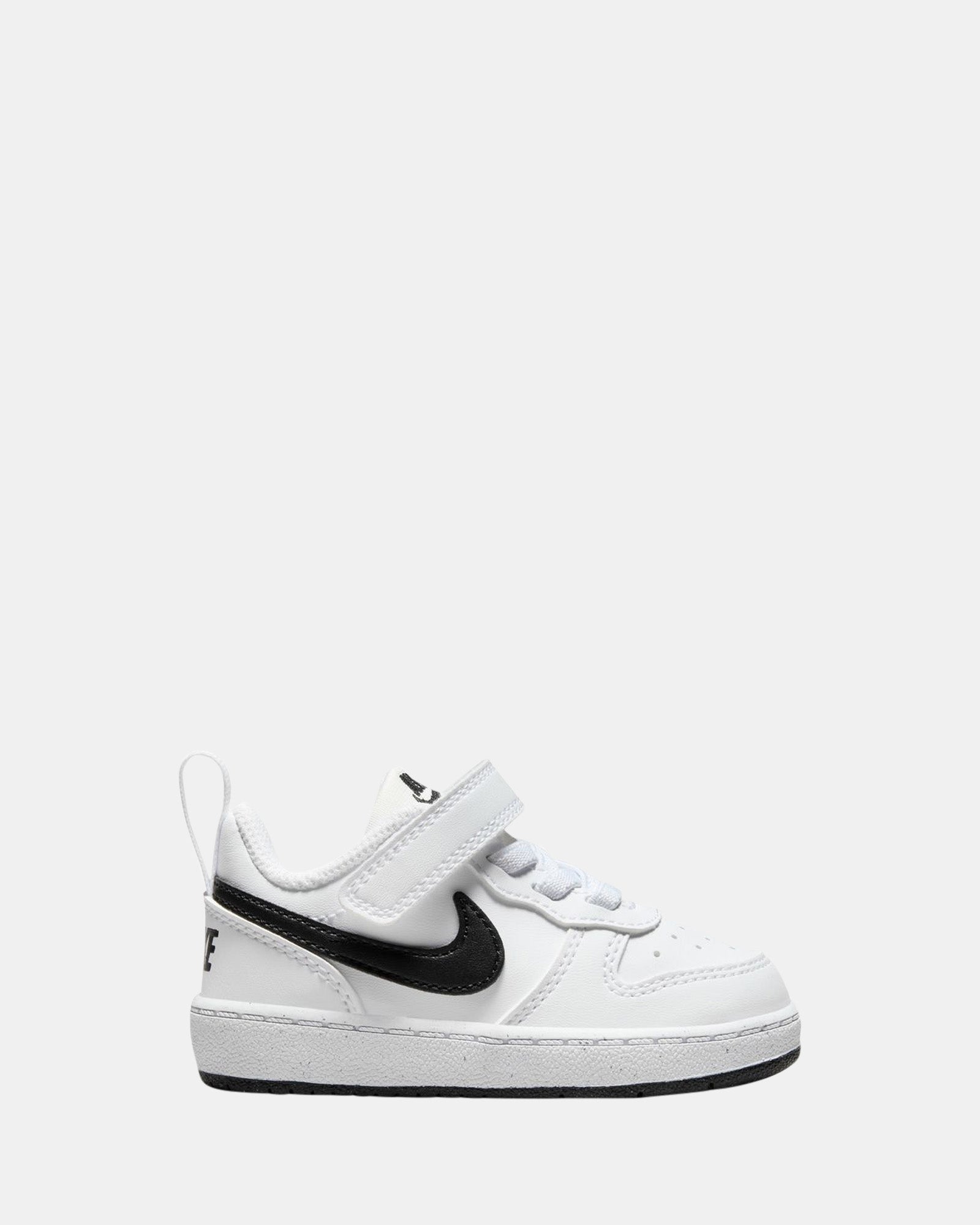 Court Borough Low Recraft Infant Sneakers - White/Black - Comfortable & Stylish Baby Shoes for Everyday Wear, Playtime & Casual Outings