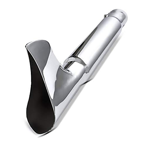 Exhaust Fishtail Right Compatible with Cruiser Iron Chrome CB6471 - High-Performance Motorcycle Muffler for Harley, Honda, and Yamaha Cruisers - Perfect for Street Riding and Custom Bike Builds