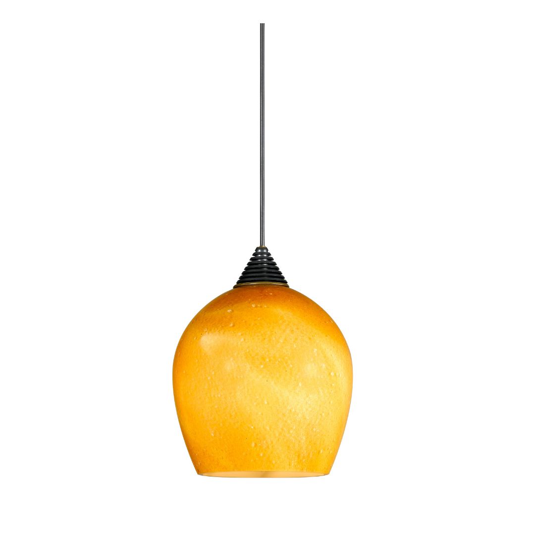 Cal Lighting 5W LED Pendant Light - 3200K Warm White Dimmable Hanging Fixture with 6ft Cord - Perfect for Kitchen Island, Dining Room & Bedroom Lighting