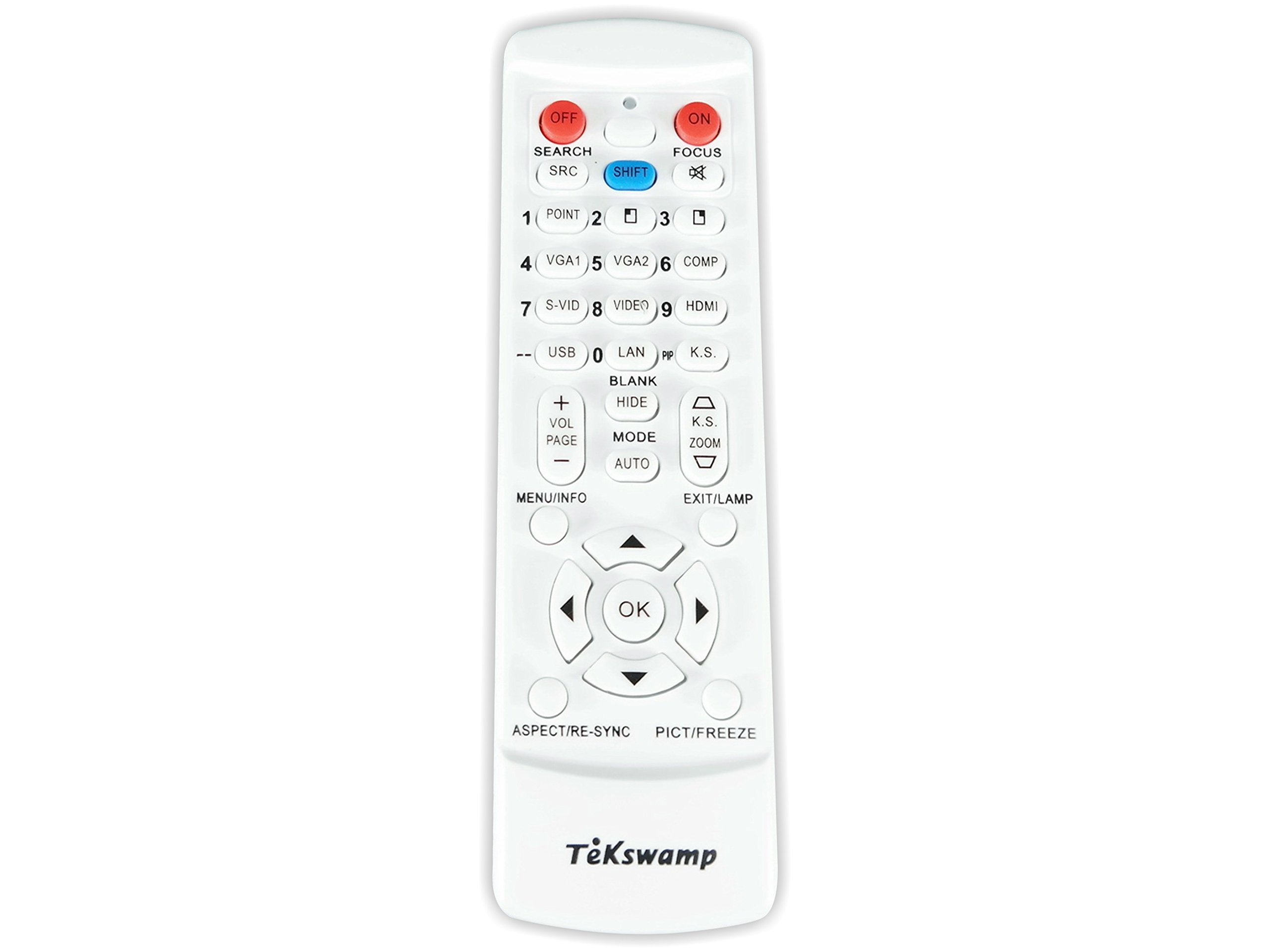 Original Sony VPL-FHZ65 Replacement Remote Control (White) - Compatible with Sony Video Projectors - Perfect for Home Theater, Office Presentations & Classroom Use