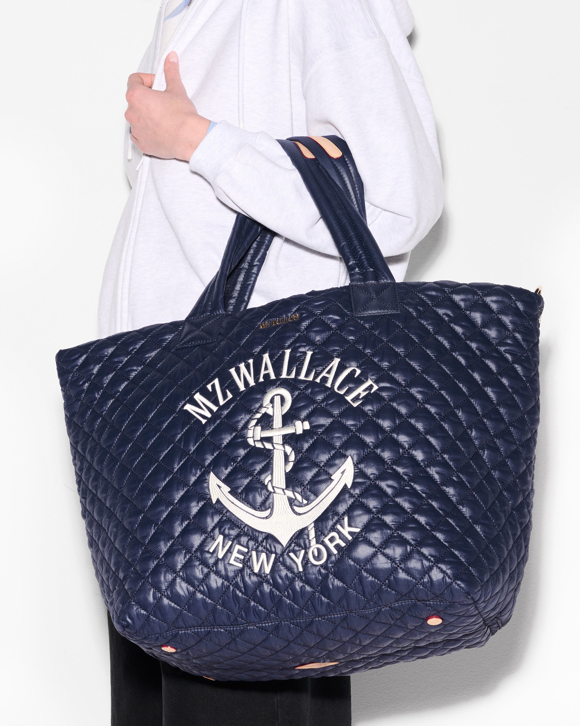 MZW Anchor Large Metro Tote Deluxe - Stylish Spacious Canvas Tote Bag for Women, Work, Travel & Beach - Perfect for Office, Shopping & Daily Use