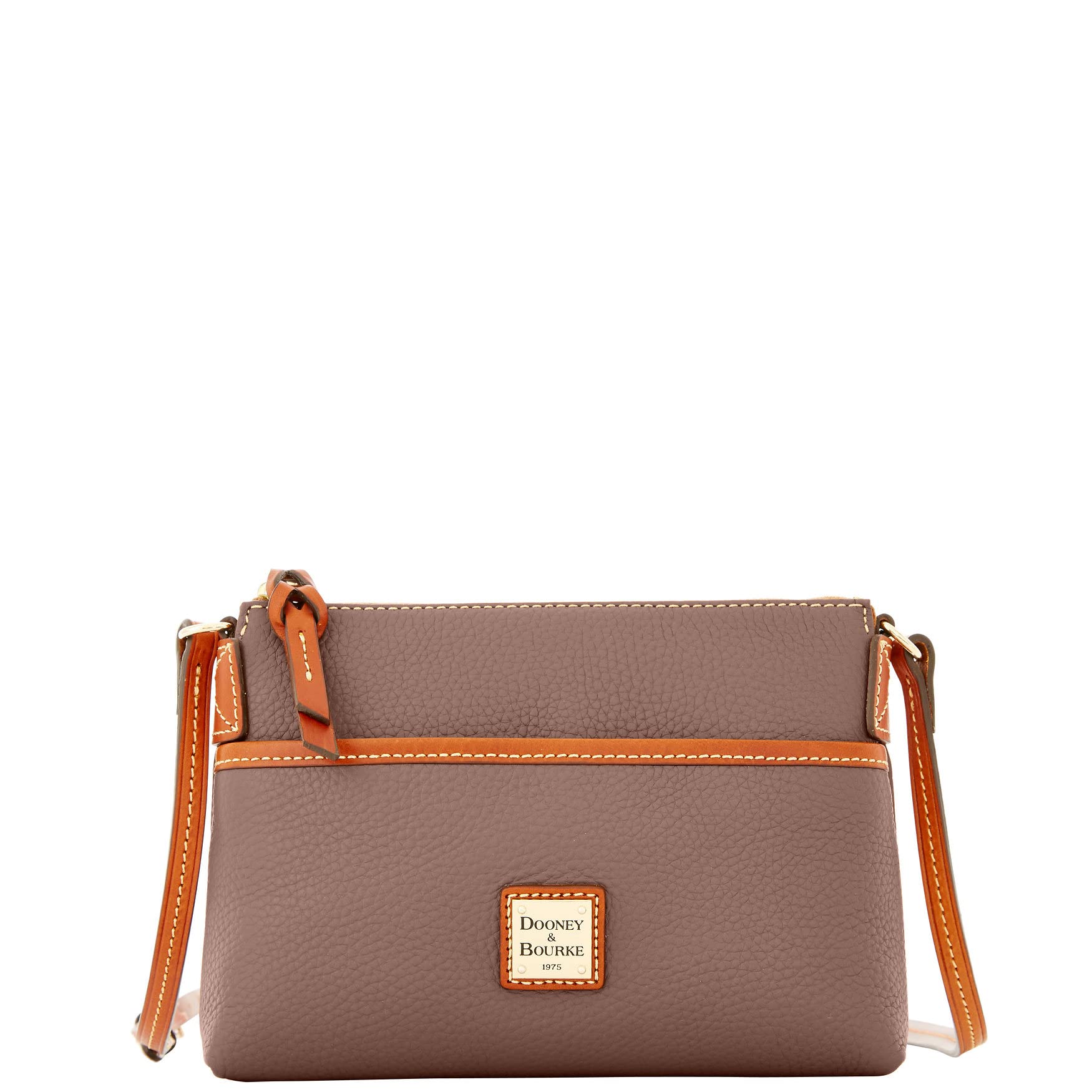 Dooney & Bourke Pebble Grain Ginger Crossbody Bag for Women | Genuine Leather Handbag with Adjustable Strap | Perfect for Work, Travel & Everyday Use