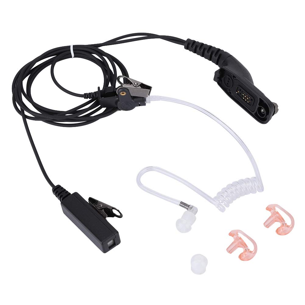 Professional 2-Pin Air Tube Surveillance Earpiece with 0.9M Kevlar-Reinforced Cable - Clear Audio Monitoring Headset for Security, Law Enforcement & Event Staff - Ideal for Covert Operations, Crowd Control & Discreet Communication