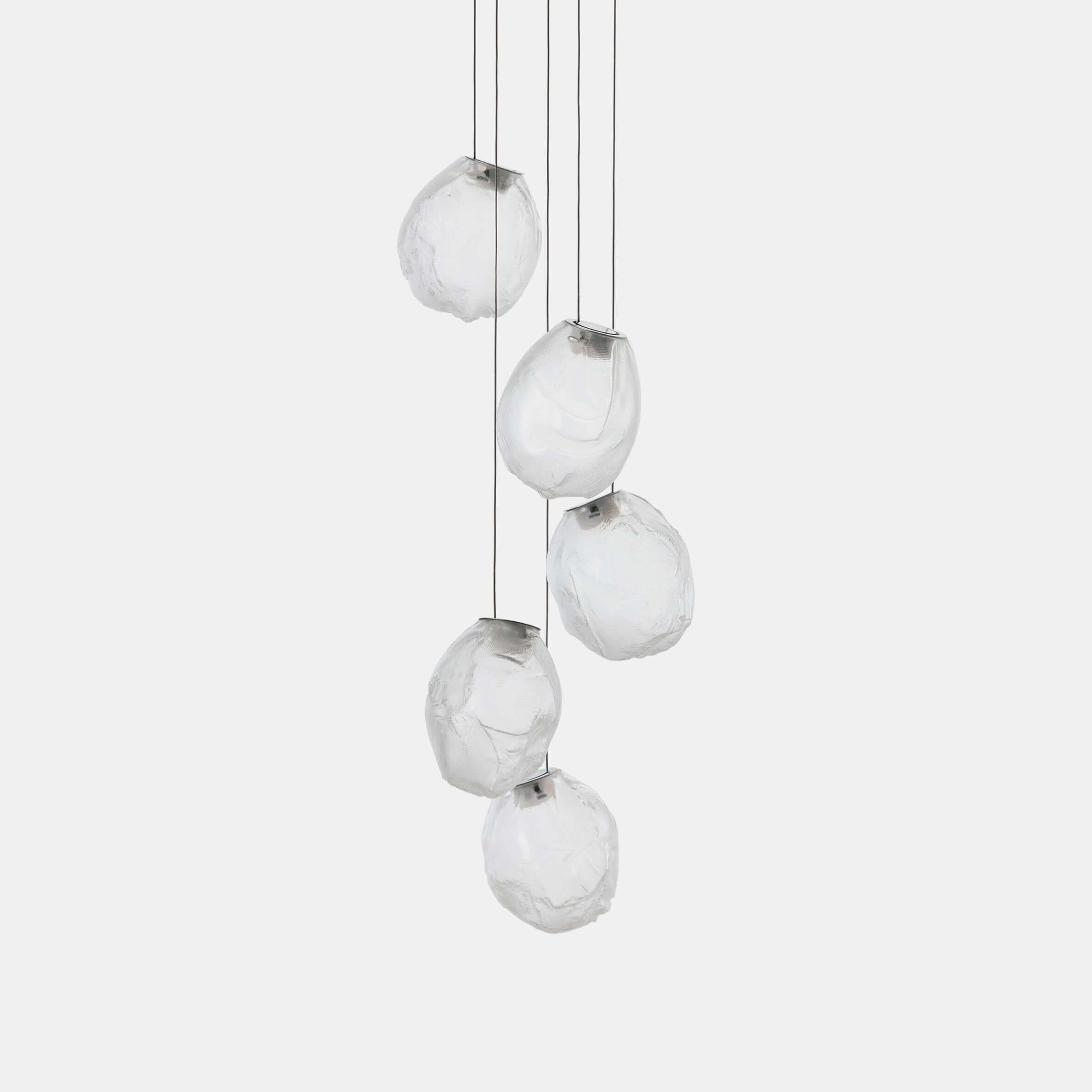Stylish Blowing Liquid Glass Pendant Light - Modern Handcrafted Glass Chandelier for Dining Room, Kitchen Island & Bedroom Decor