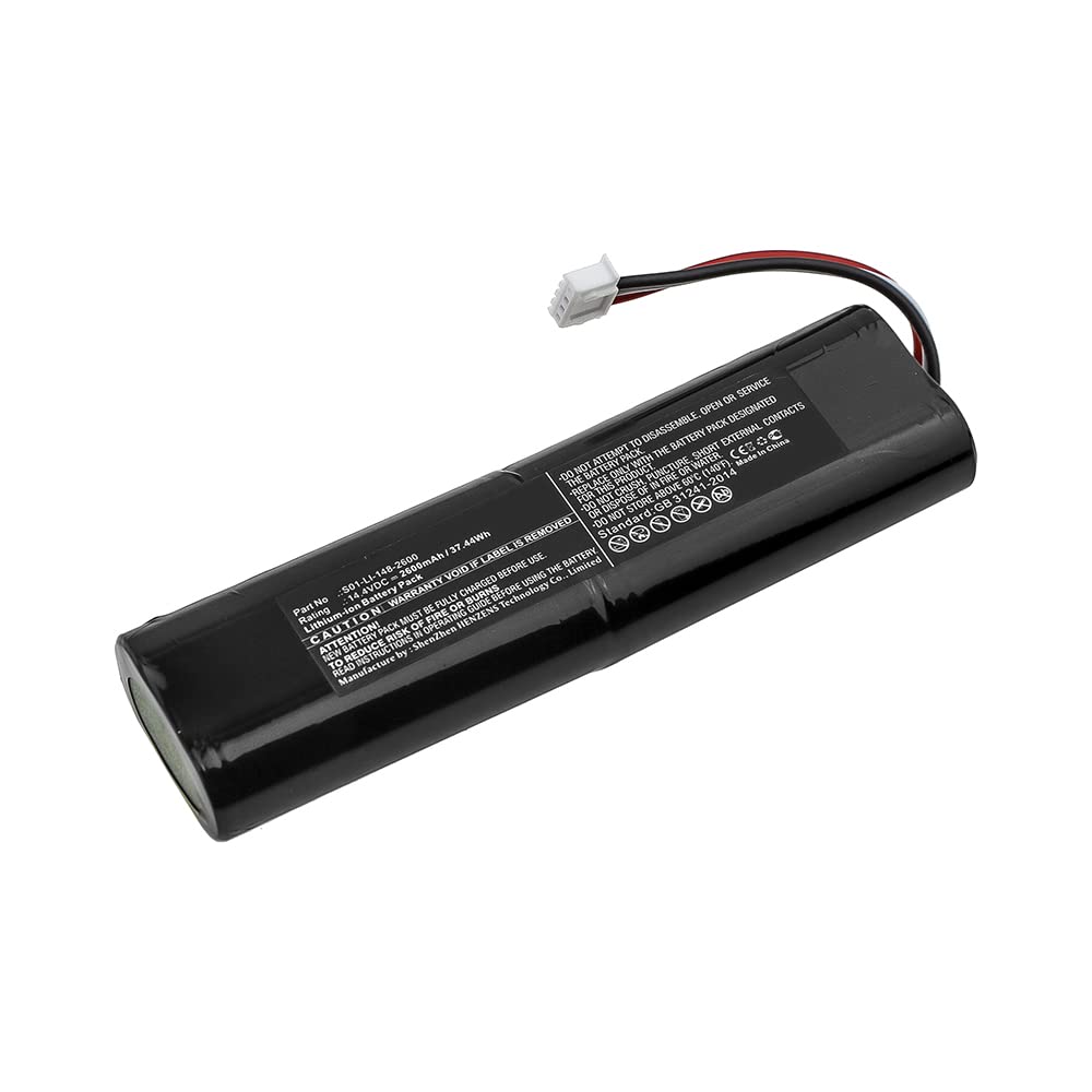 Synergy Digital Replacement Vacuum Cleaner Battery 14.4V 2600mAh Li-ion - Compatible with Ecovacs S01-LI-148-2600 & S01-LI-148-3200 Models - Perfect for Home Cleaning, Pet Hair Removal & Hard Floor Maintenance